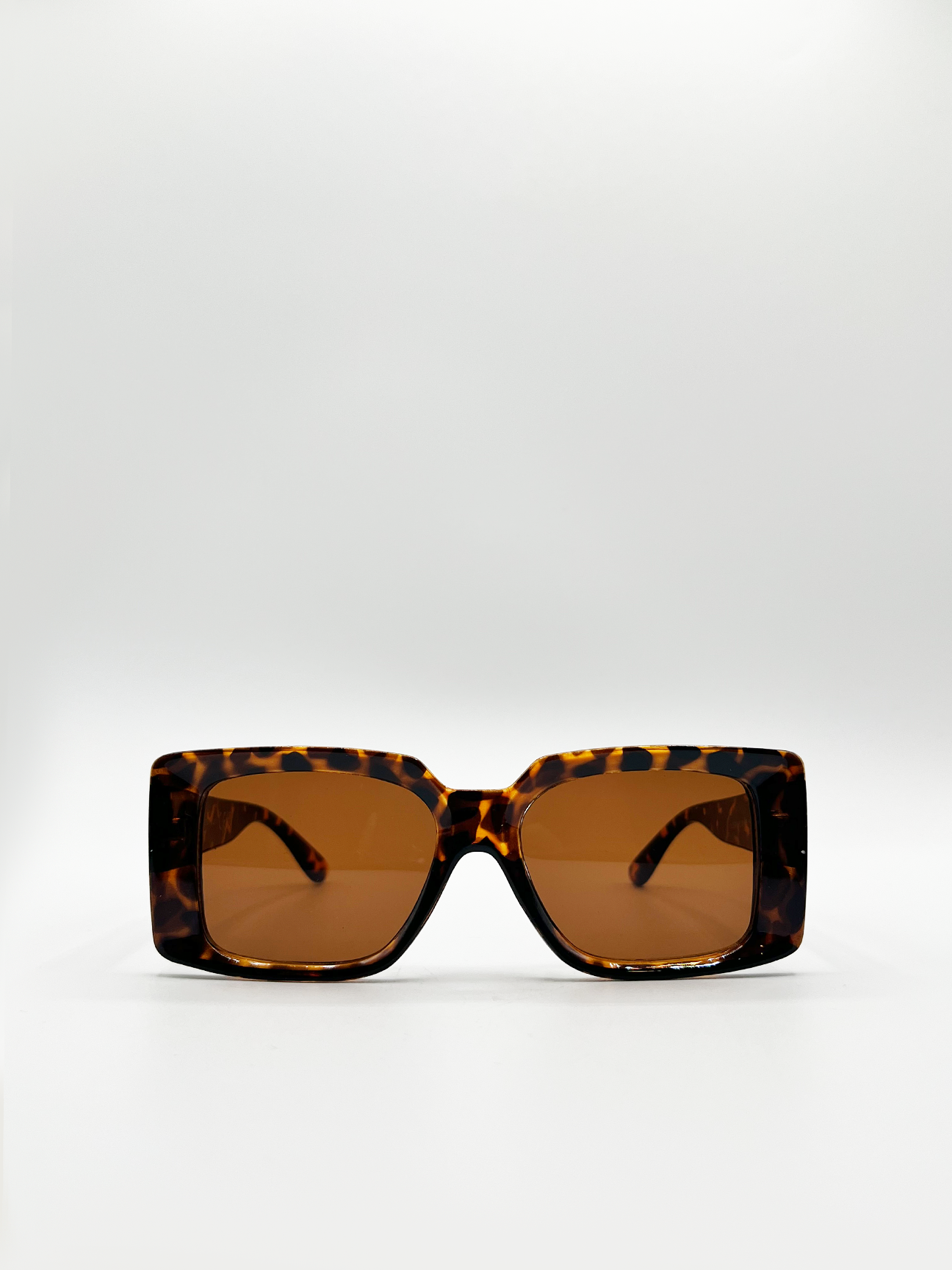SVNX Womens Oversized Square Frame in Tortoiseshell - Brown - One Size