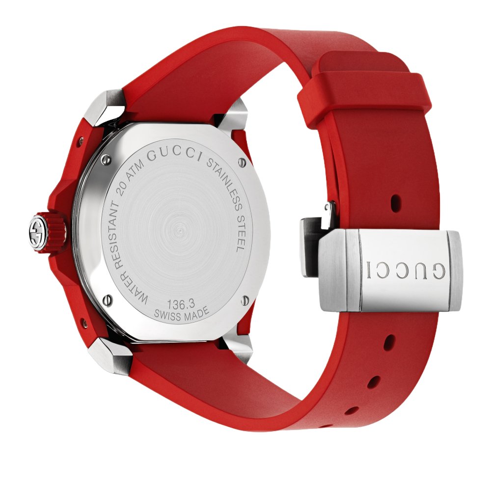 Gucci YA136309 Dive Svart urtavla Silikon Herrklocka – bild 2