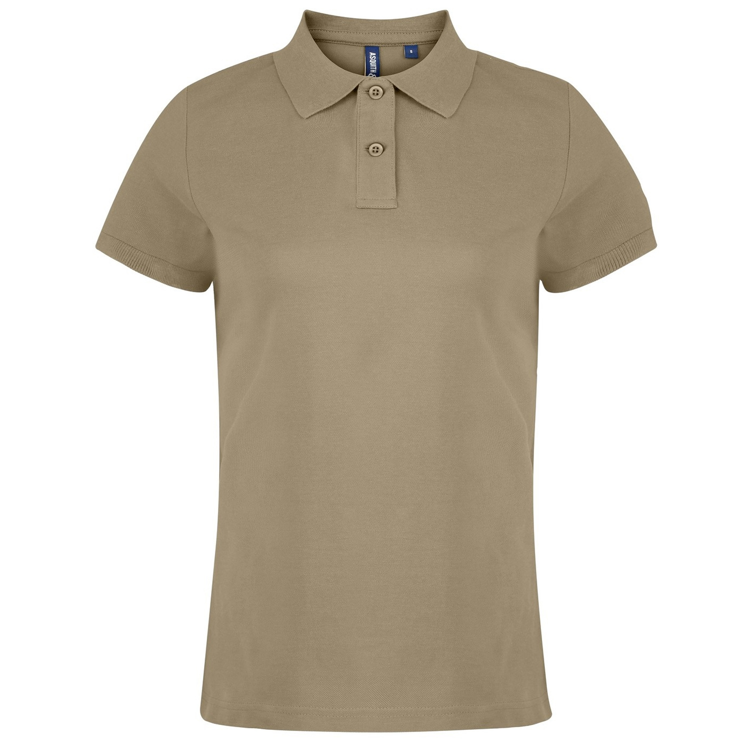 Thumbnail - Asquith & Fox - Unifarbenes Poloshirt - Damen (Khaki)