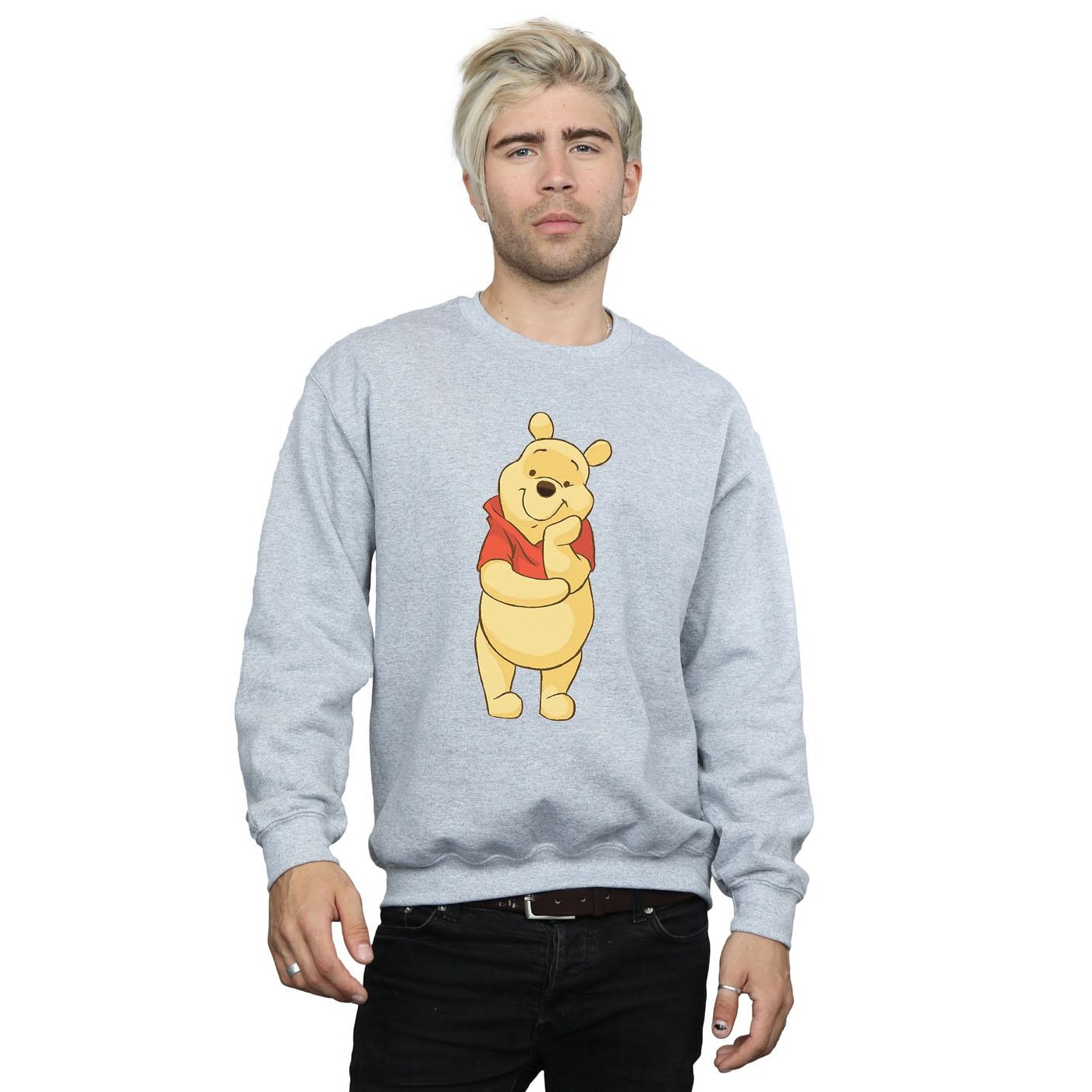 Disney Mens Winnie The Pooh Cute Sweatshirt (Sports Grey) herr – bild 2