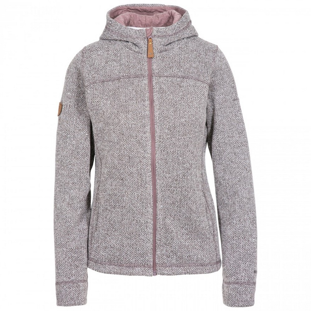 Trespass (2Xl, Dusty Heather) Womens/Ladies Reserve Hooded Fleece - Image 3