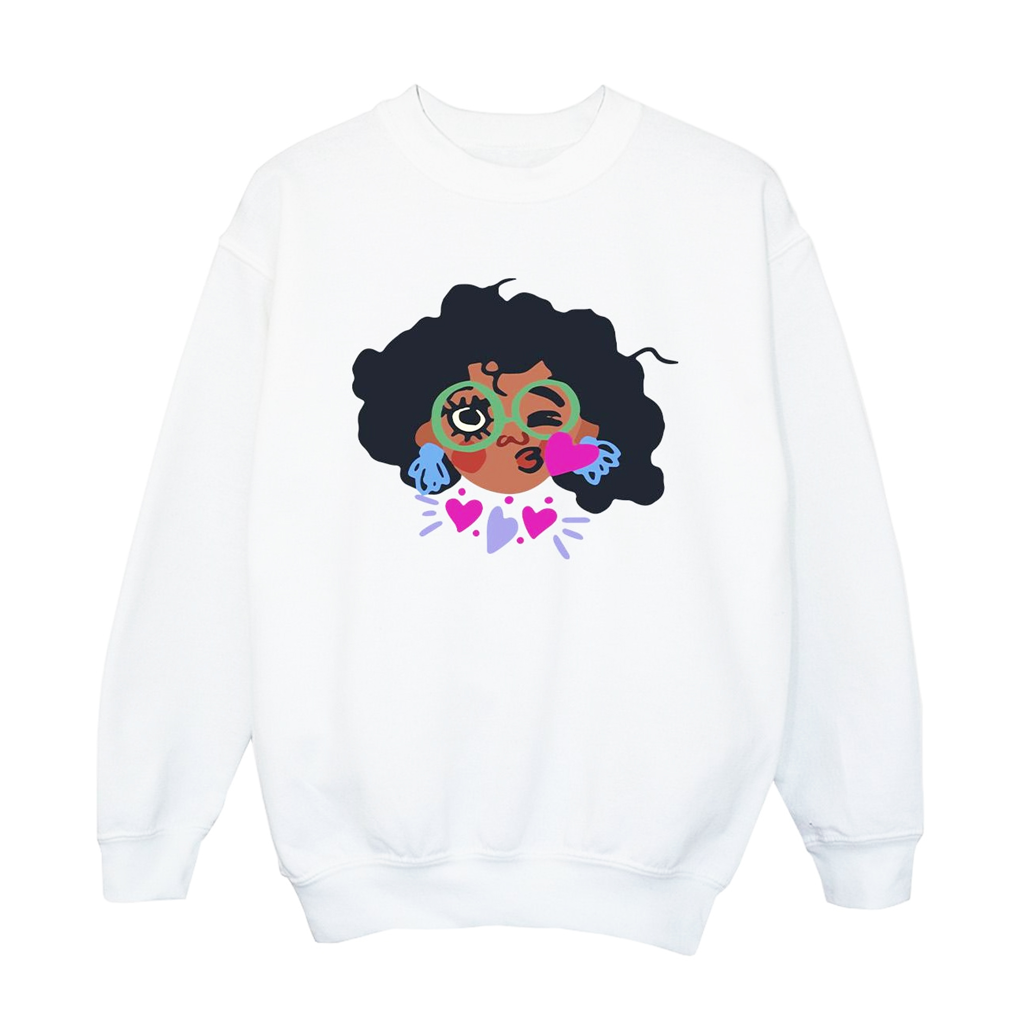 Thumbnail - Disney - "Encanto" Sweatshirt für Mädchen (Weiß)
