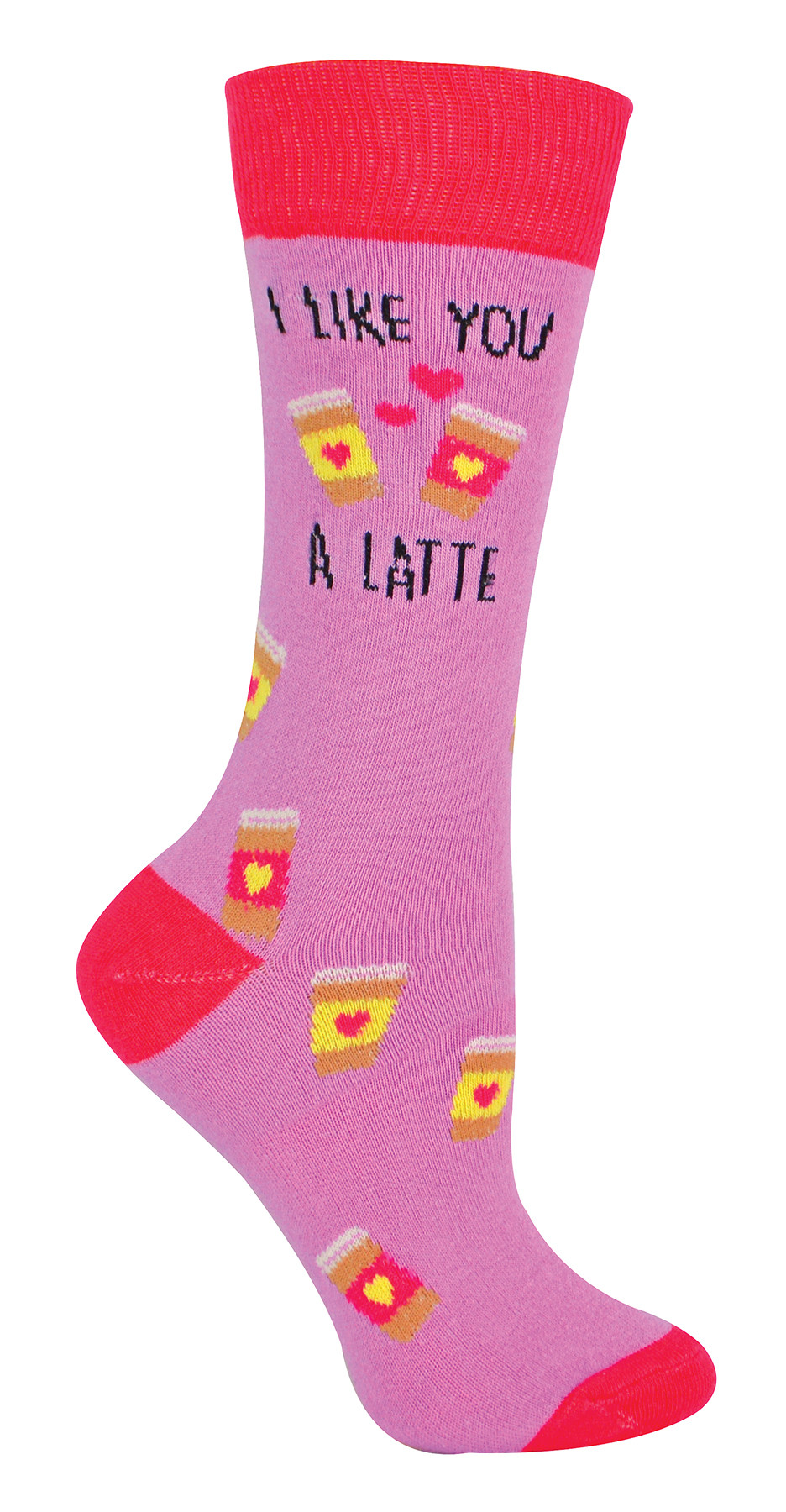 Thumbnail - Urban Eccentric - 'I Like You A Latte' Fun Novelty Geschenk | Herren & Damen Socken - I Like You A Latte
