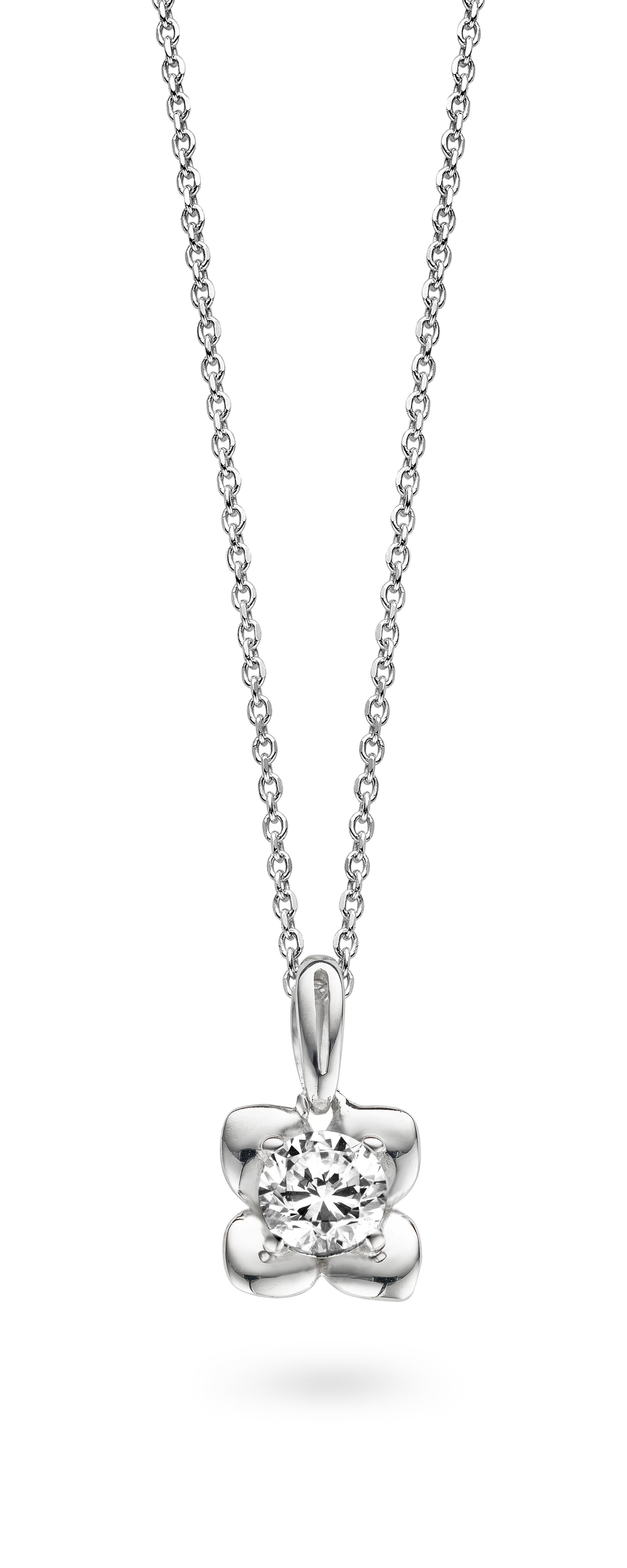 Orphelia Womens 925 Sterling Silver Chain With Pendant - Zh-4739 - One Size