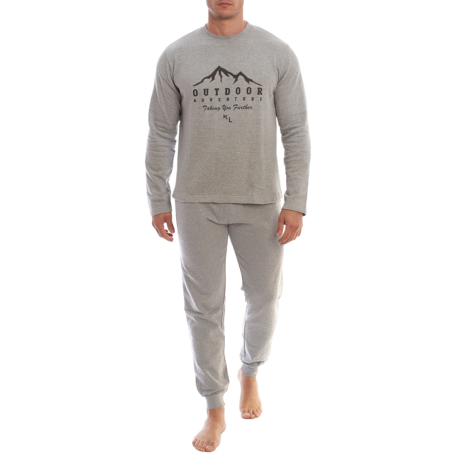 Thumbnail - KLP4 Herren-Winterpyjama mit langen Ärmeln