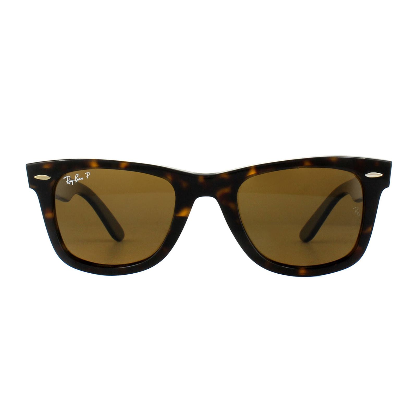 Thumbnail - Ray-Ban Rectangle Unisexe Tortoise Brown Polarise Lunettes de soleil