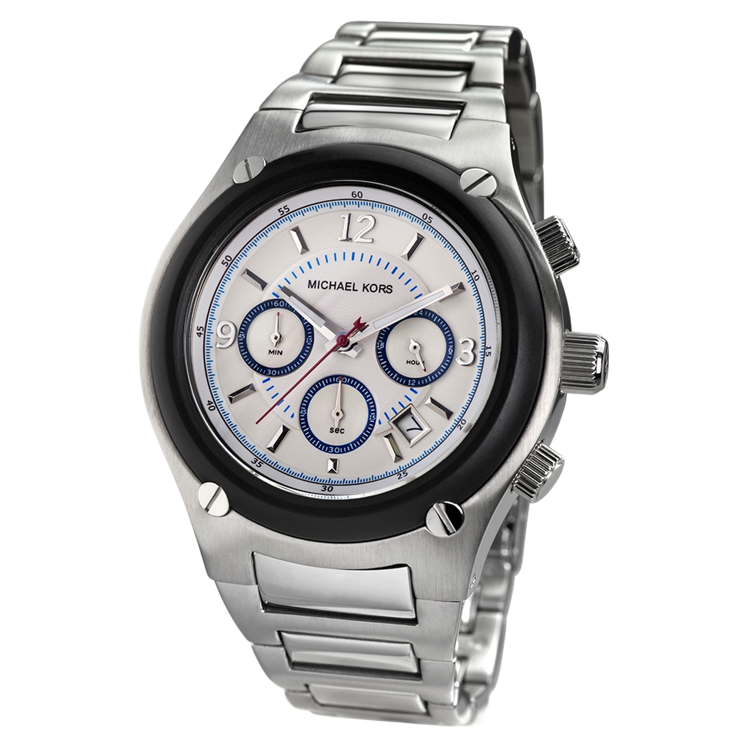 Thumbnail - Michael Kors Herrenuhr Quartz Silber Schwarz
