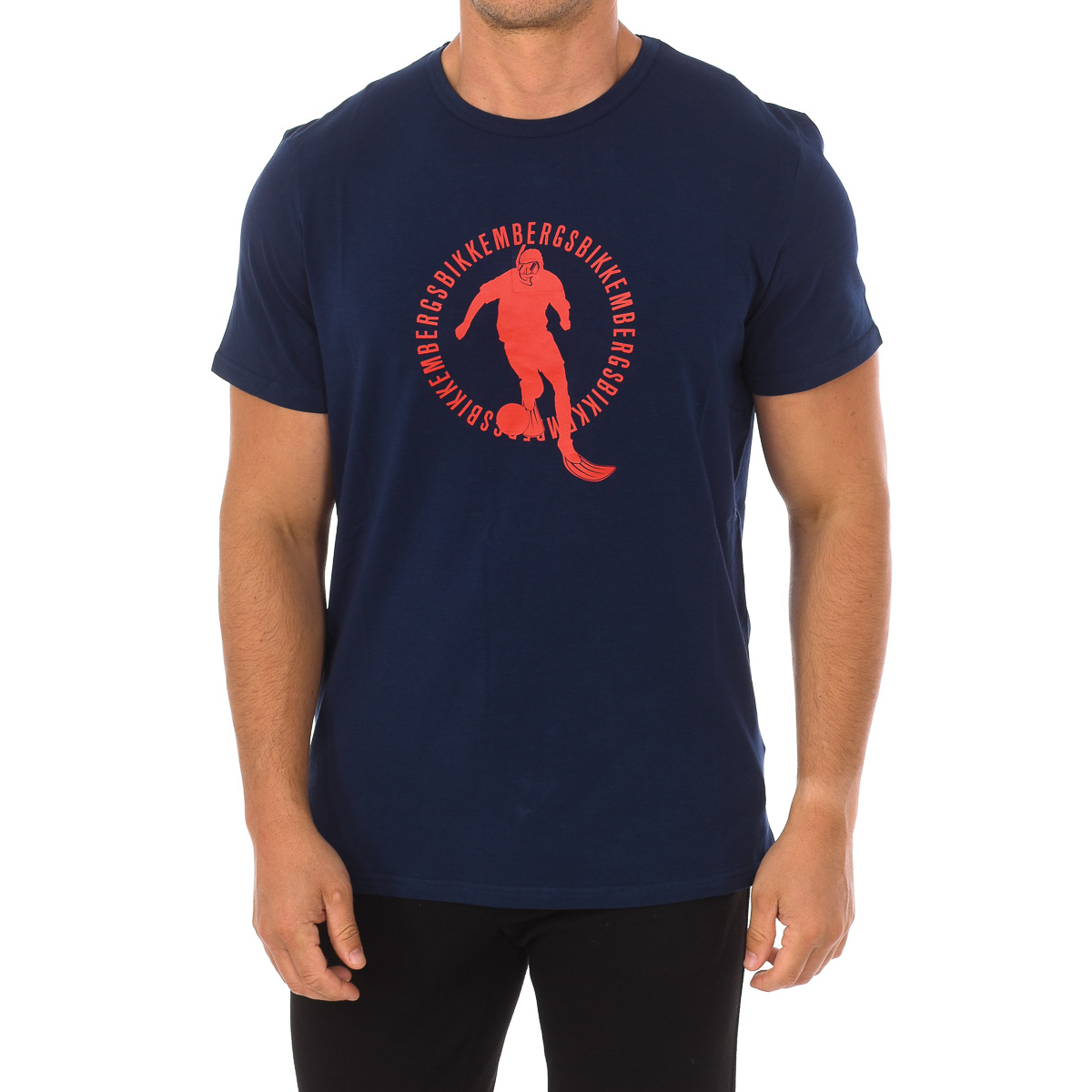 Thumbnail - PUPINO Herren-Kurzarm-Rundhals-T-Shirt BKK1MTS02