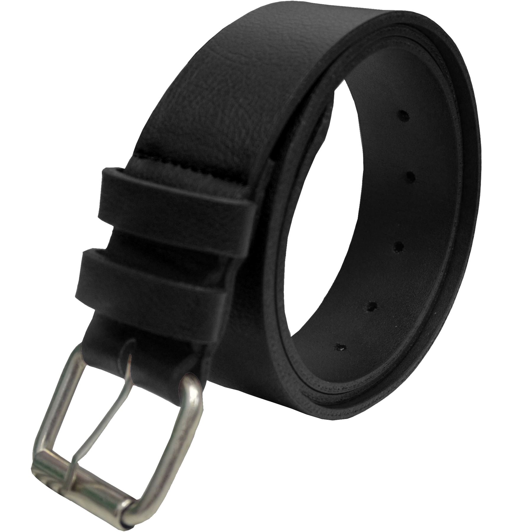 Kruze By Enzo Mens Black Leather Belt - Size 2XL