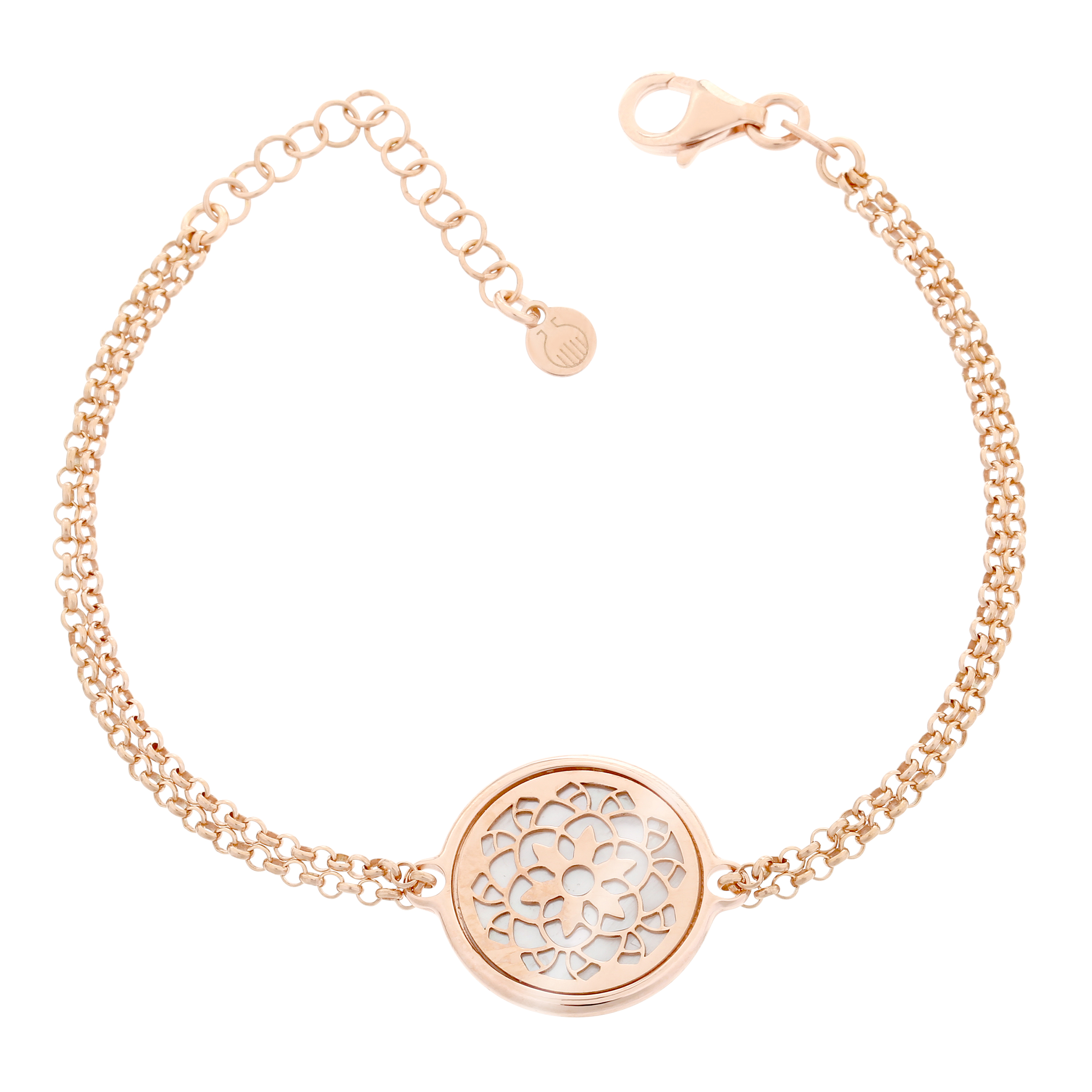 Orphelia 'Madelene' Womens 925 Sterling Silver Bracelet - Rose Za-7163/Rg - One Size