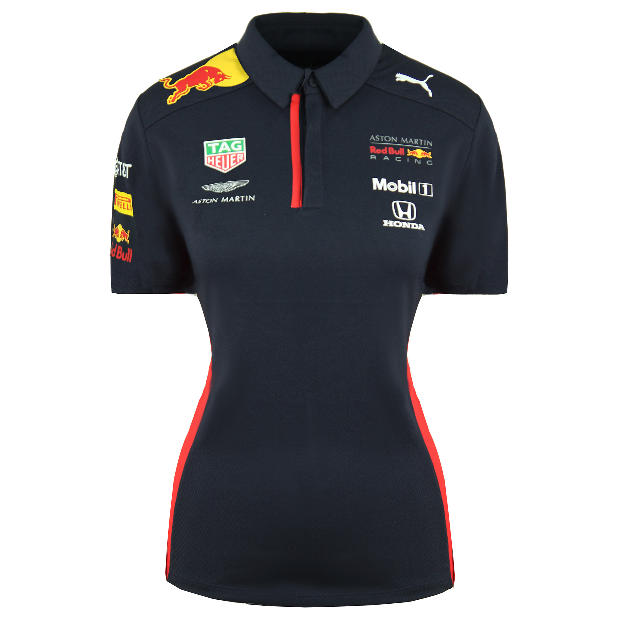 Thumbnail - Puma Aston Martin Red Bull Racing Team F1 Frauen Polo -Shirt 762888 01