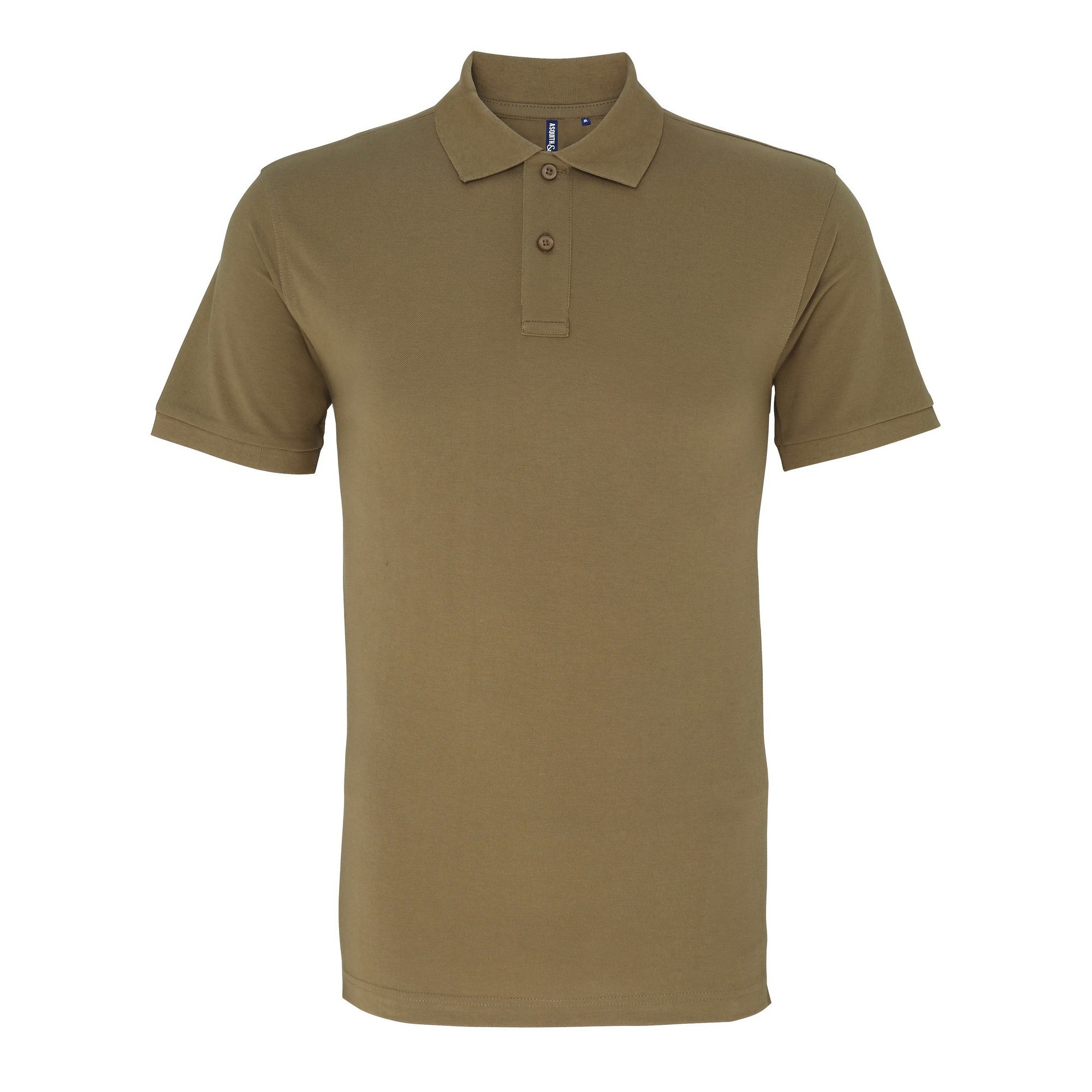 Thumbnail - Asquith & Fox Herren-Poloshirt mit kurzen Ärmeln (Khaki)