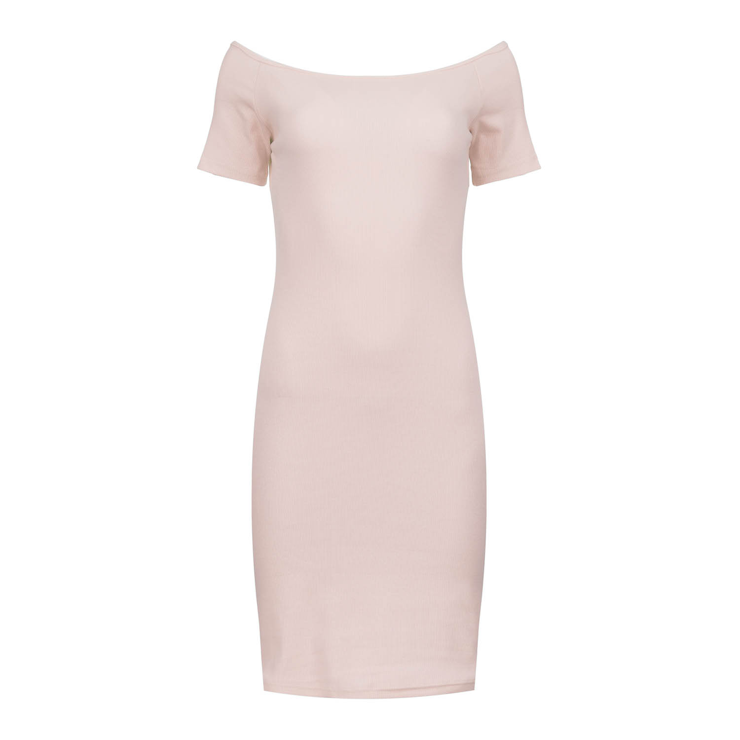 Thumbnail - Zartes Blush Rosa Schulterfreies Enges Kleid