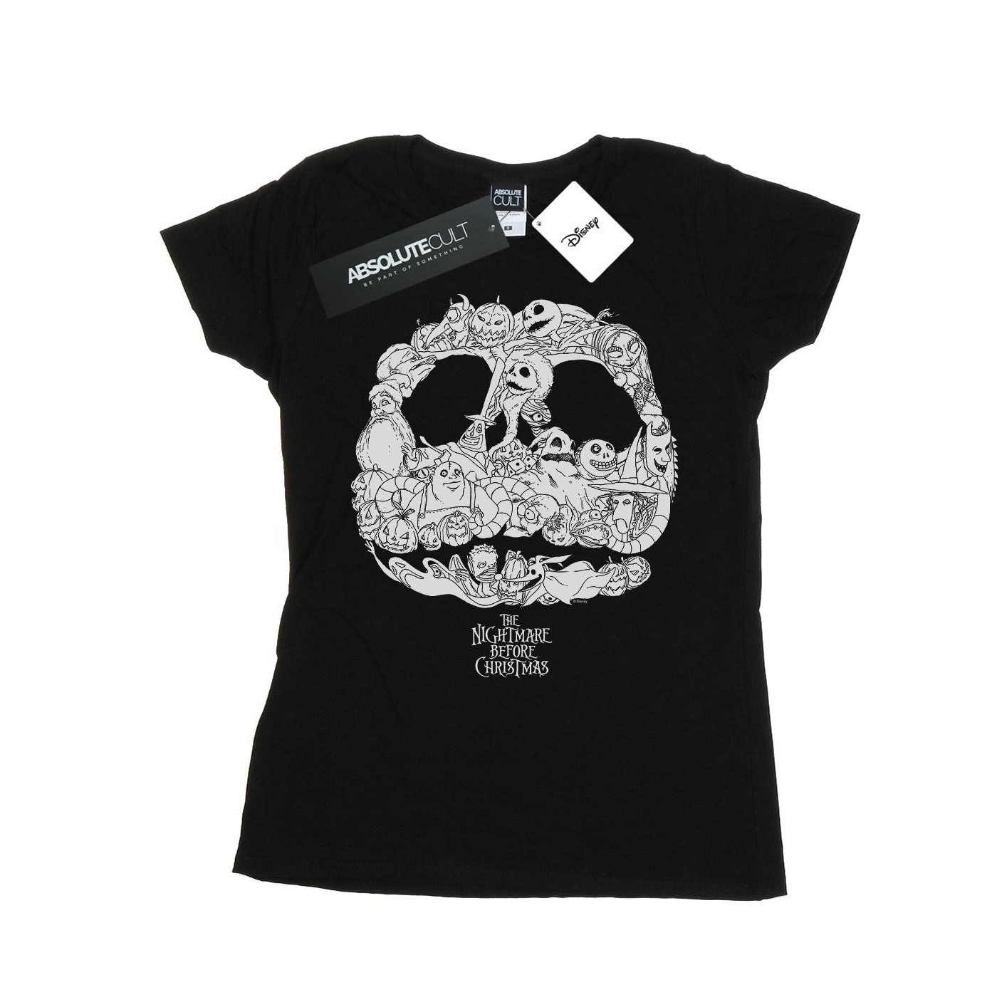 Disney - "Nightmare Before Christmas Jack Skellington Jack-O-Lanterns" T-Shirt für Damen (Schwarz)