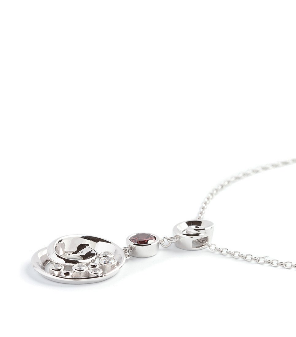 Orphelia Damen-Kette aus 925er Sterlingsilber mit Anhänger – Silber ZH-4493