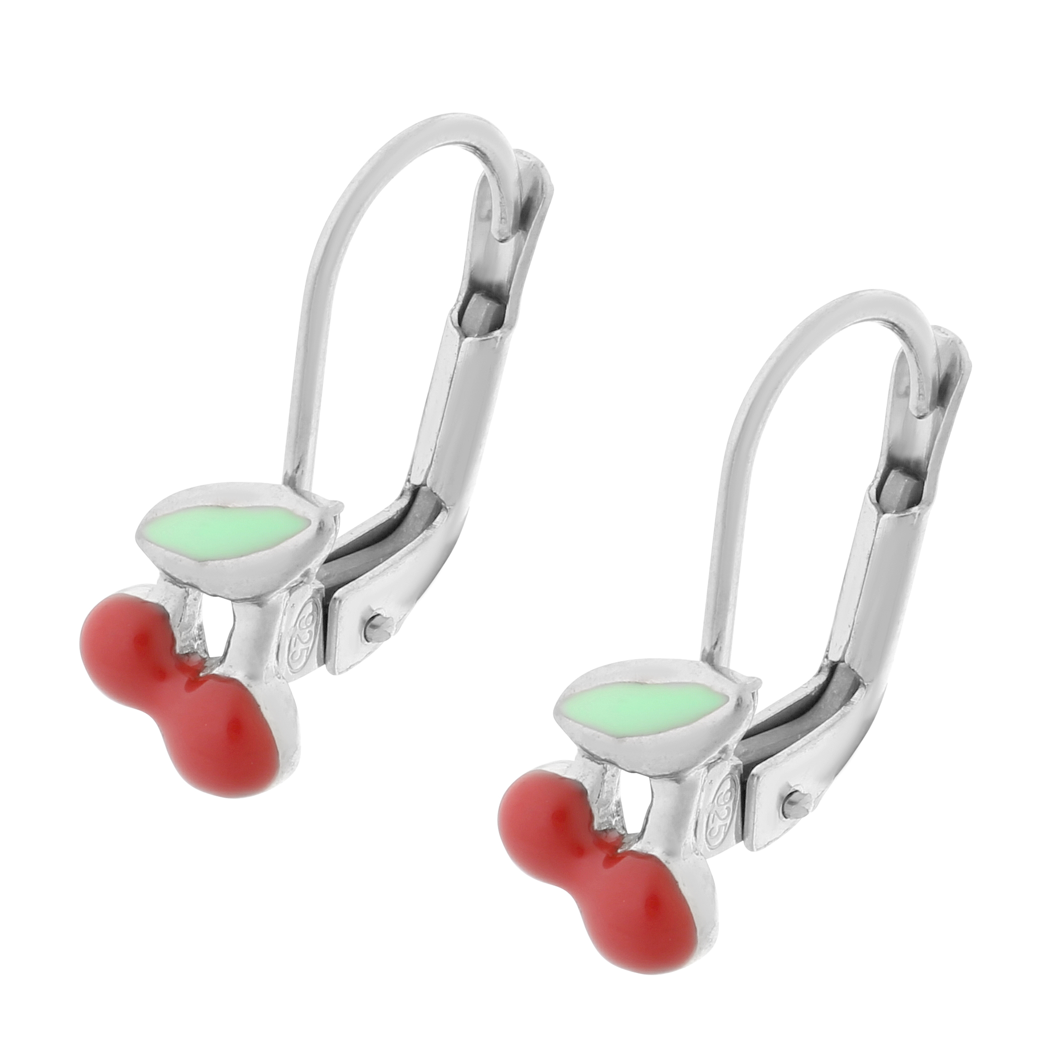 Orphelia 'Apfel' Tropfenohrringe aus 925er Sterlingsilber für Kinder - Silber ZO-7149/2