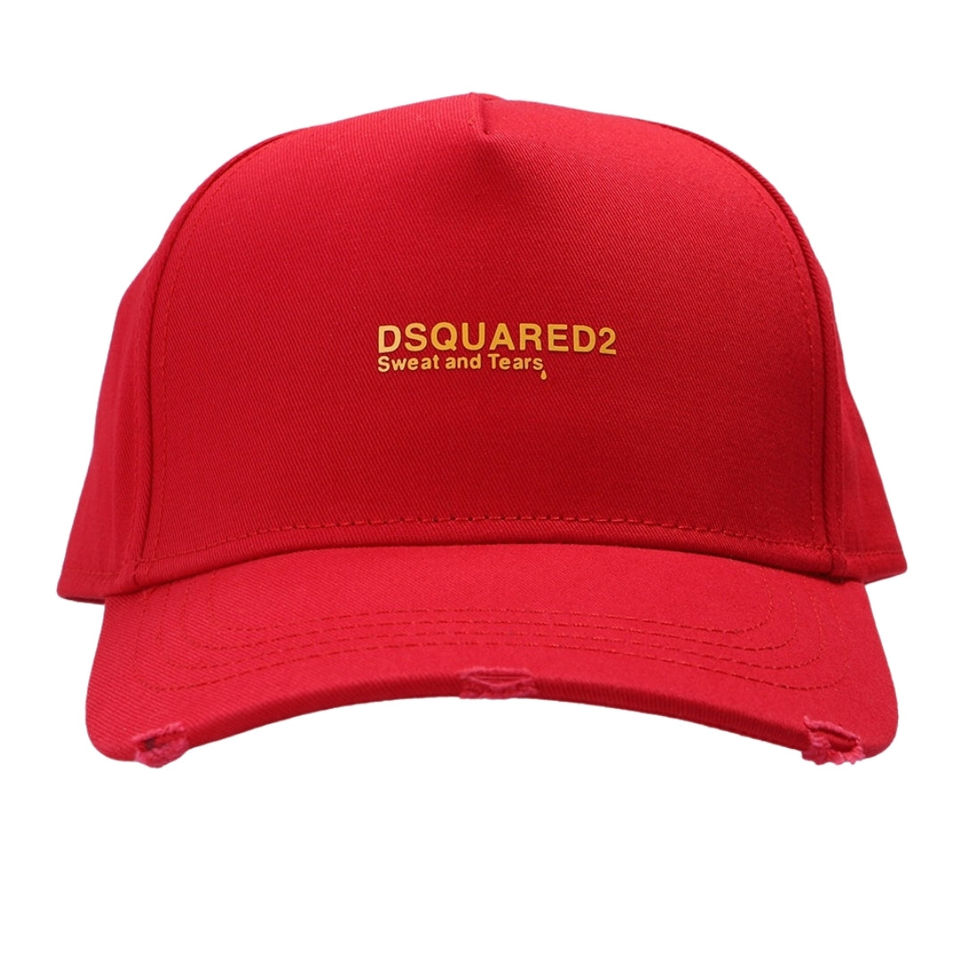 Thumbnail - Dsquared2 Sweat and Tears Logo Rote Kappe