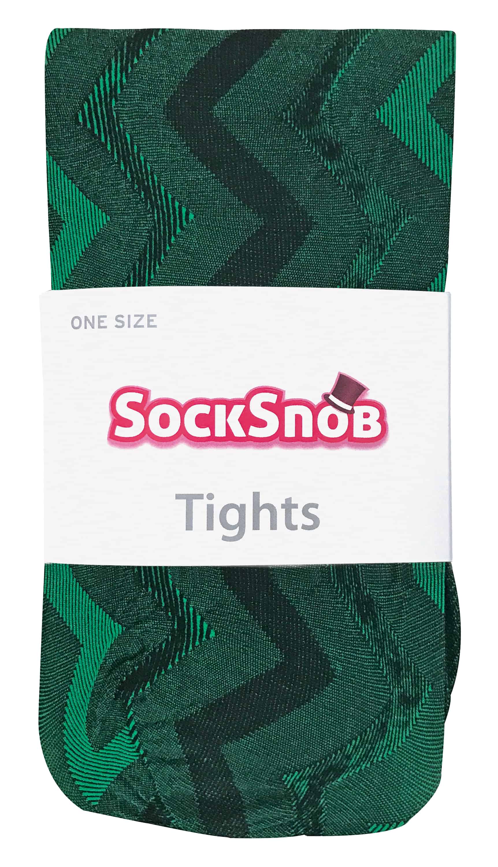 Sock Snob Färgade 80 denier ogenomskinliga mode-strumpbyxor för damer Weave – bild 2