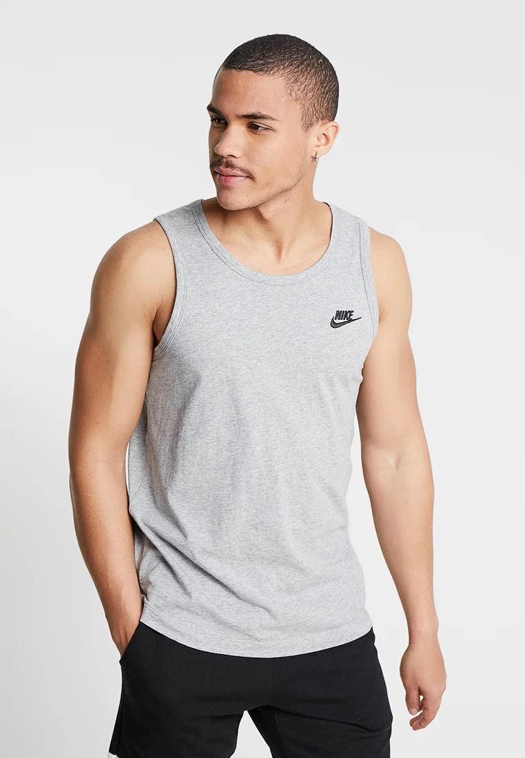 Nike Herren Athletic Gym Casual Vest Tank Top in Grau