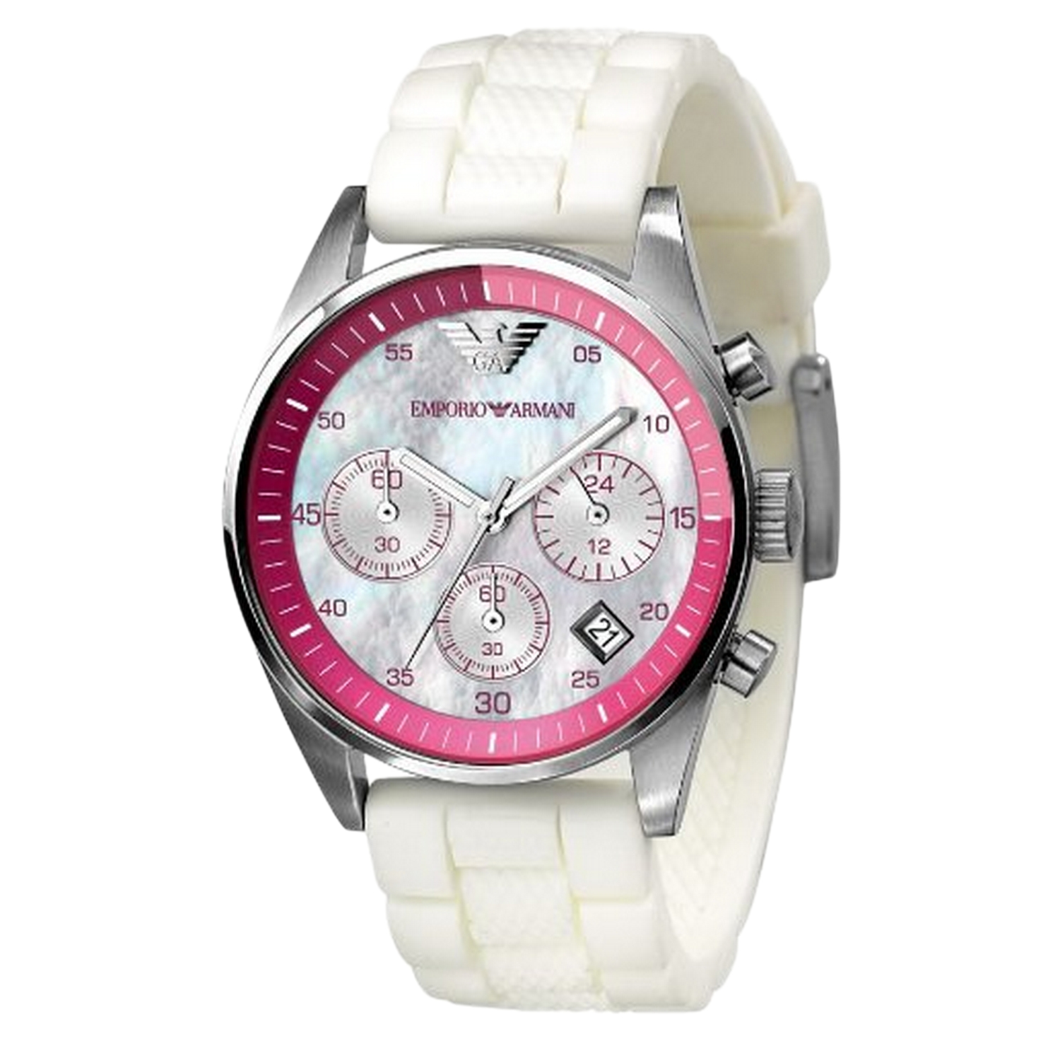 Thumbnail - Emporio Armani Herrenuhr Quartz Silber Weiß