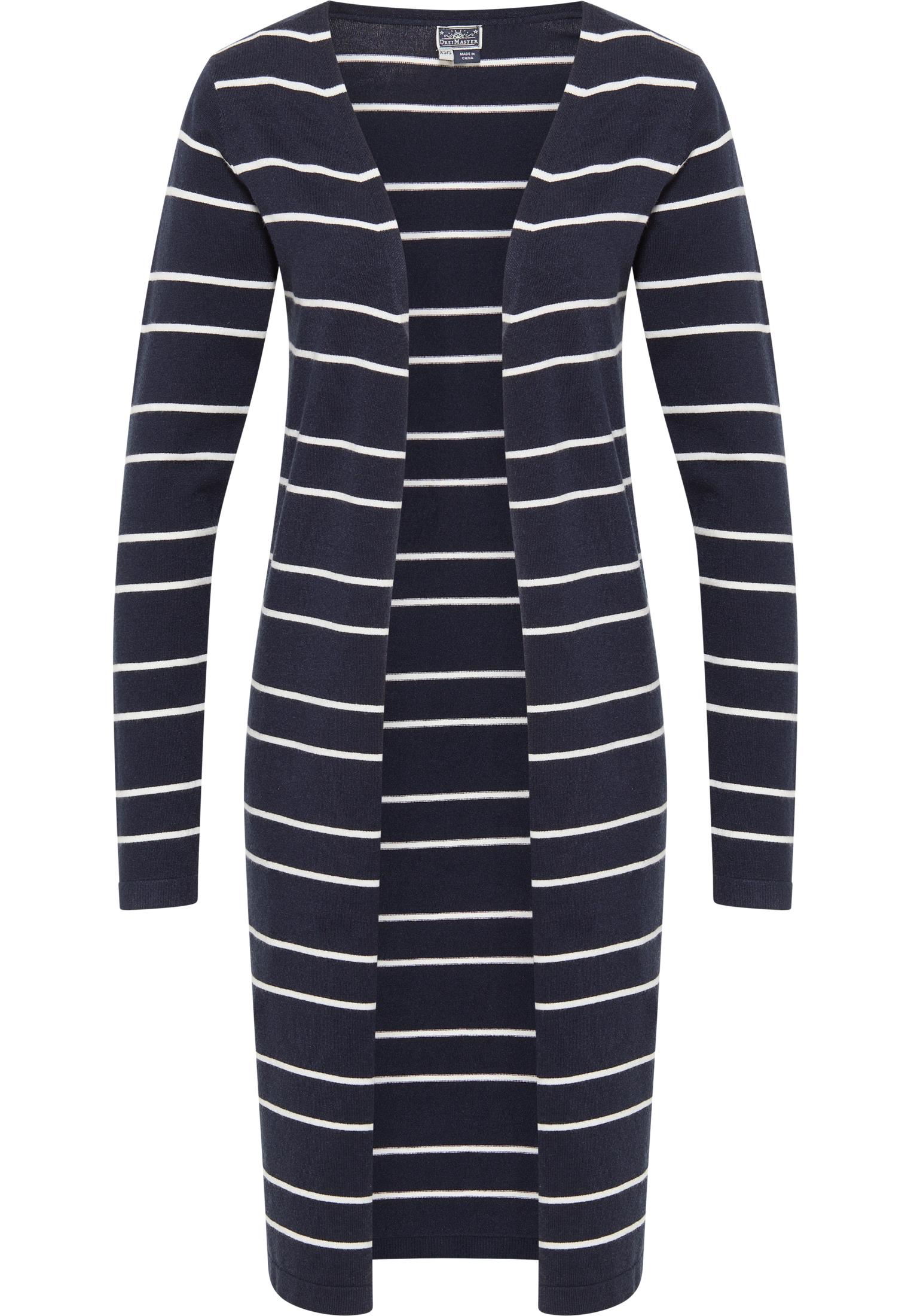 Thumbnail - Dreimaster Cardigan Damen Marine Wollweiss