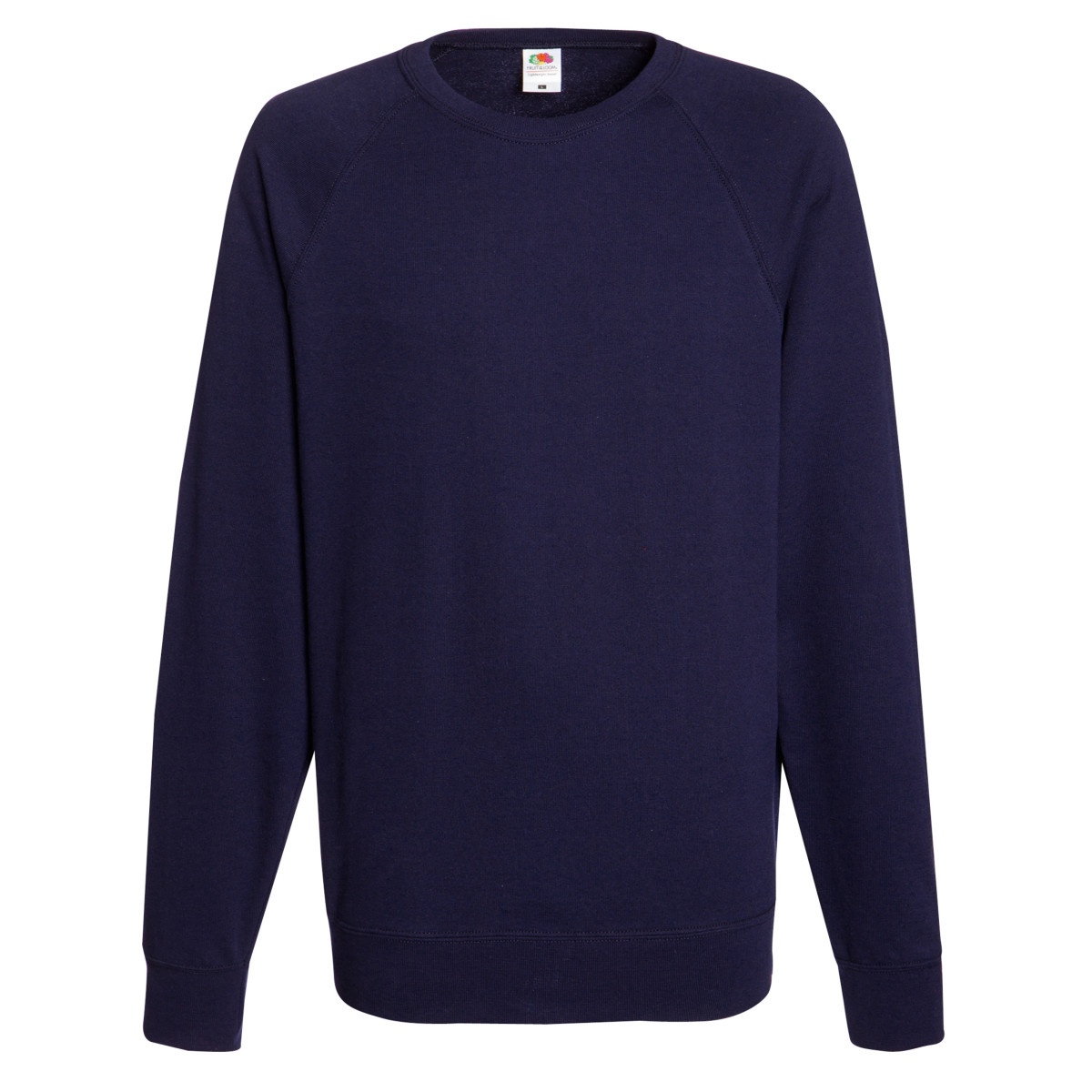 Fruit of the Loom Mens Lightweight Raglan Sweatshirt (240 GSM) (Deep Navy) - Size Small