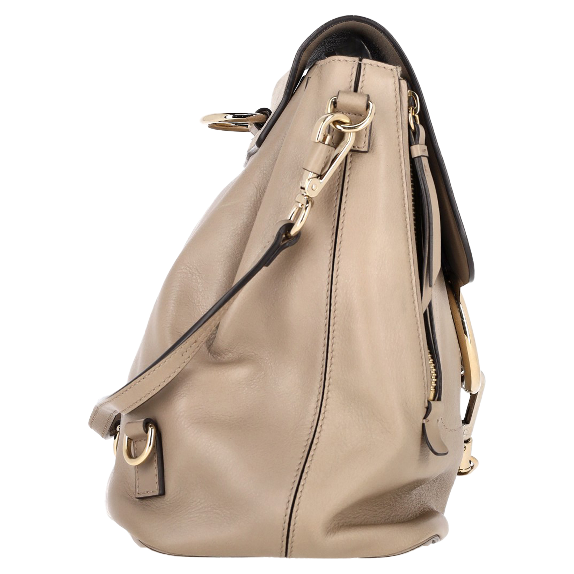 Chloe Pre-owned Chloé Faye Ryggsäck i Beige Läder och Suede ryggsäckar dam – bild 2