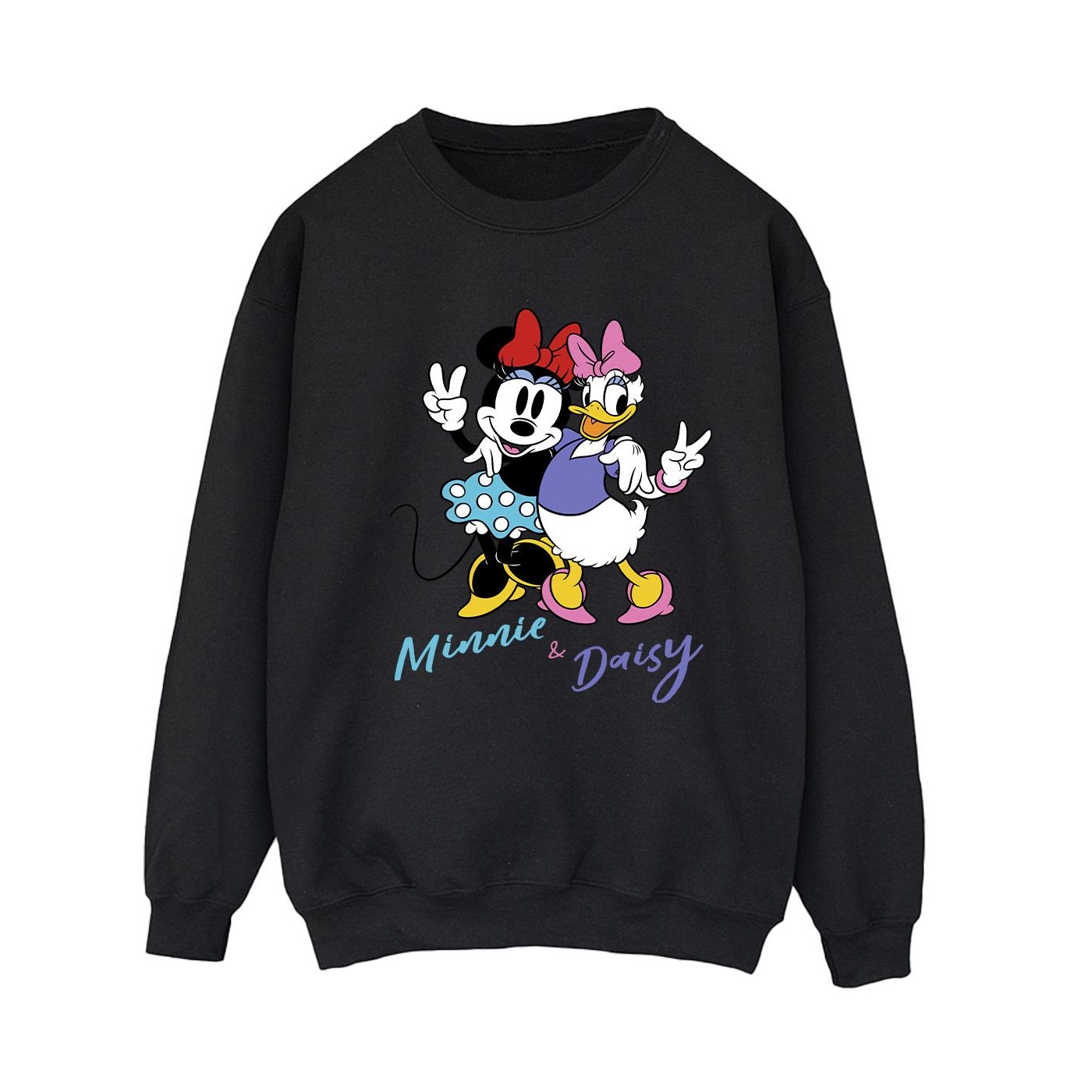 Thumbnail - Disney Damen/Damen Minnie Mouse und Daisy Sweatshirt (Schwarz)