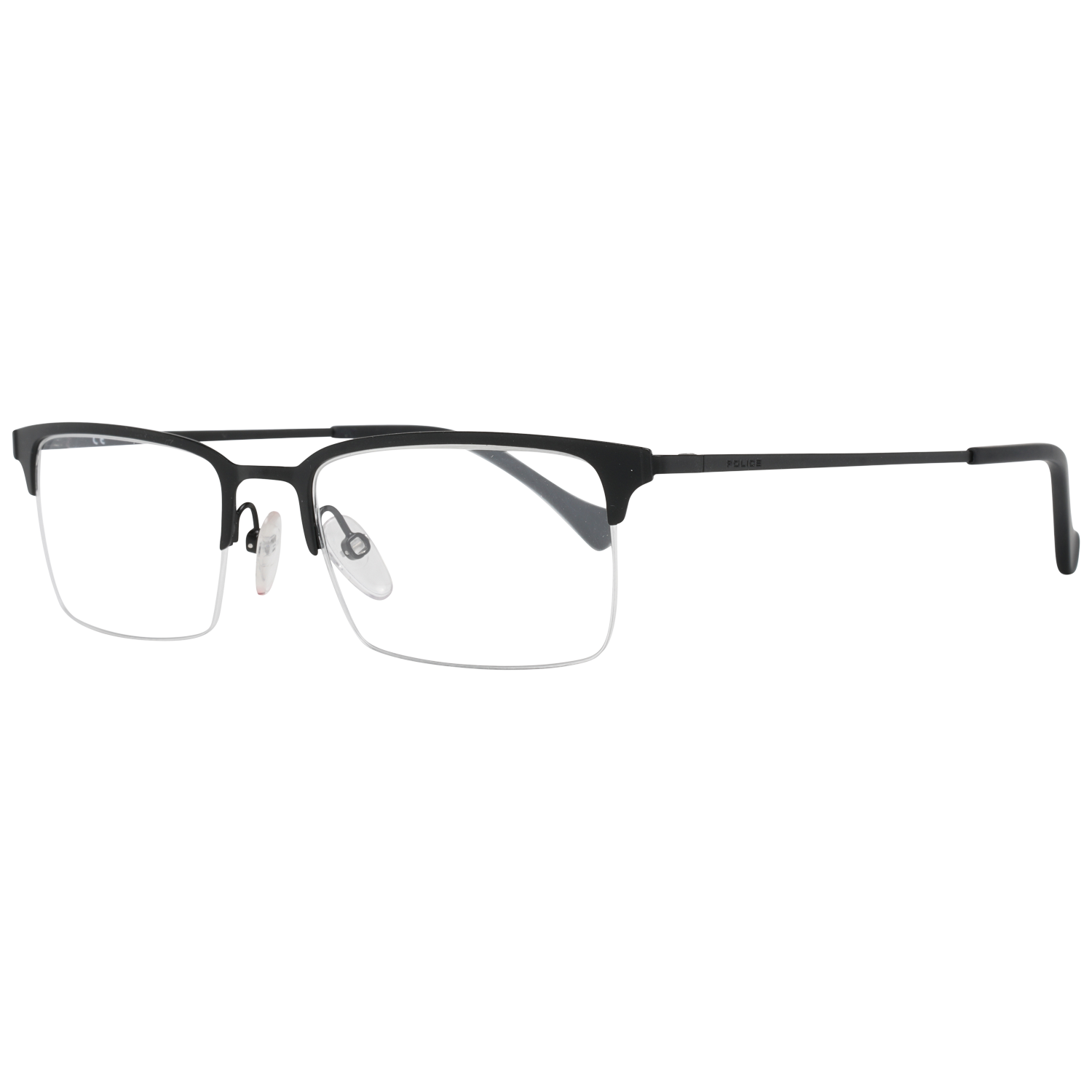 Police Half Rimless Mens Black Glasses - One Size