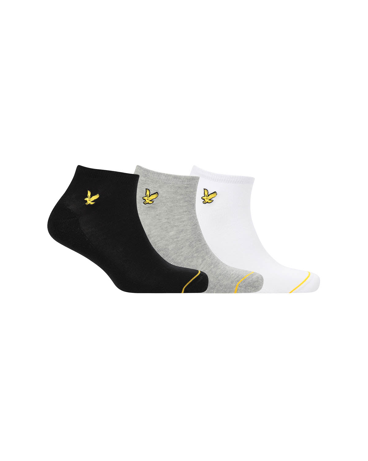 Thumbnail - Lyle & Scott – Knöchelsocken im 3er-Pack, mehrfarbig