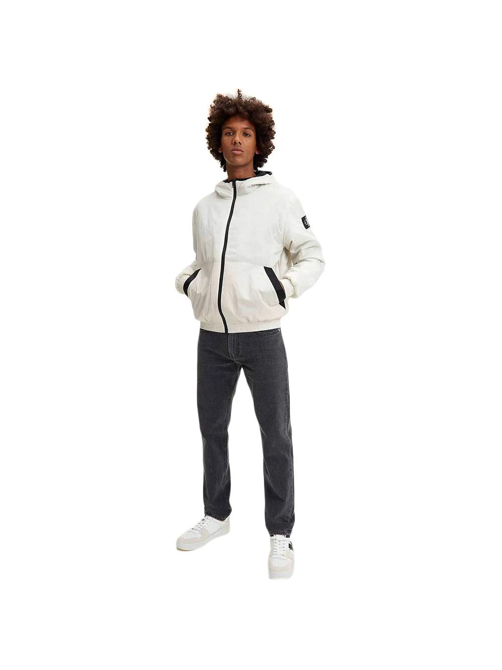 Thumbnail - Calvin Klein Damen Windjacke mit ecru Akzenten