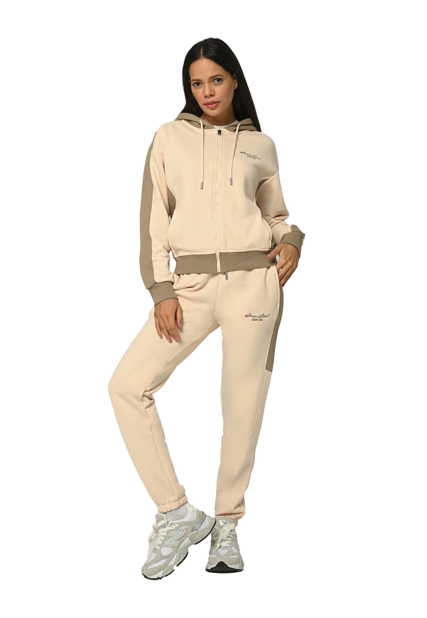 Thumbnail - Tom Barron Damen-Trainingsanzug-Set Stress Loss mit Reißverschluss, lässig