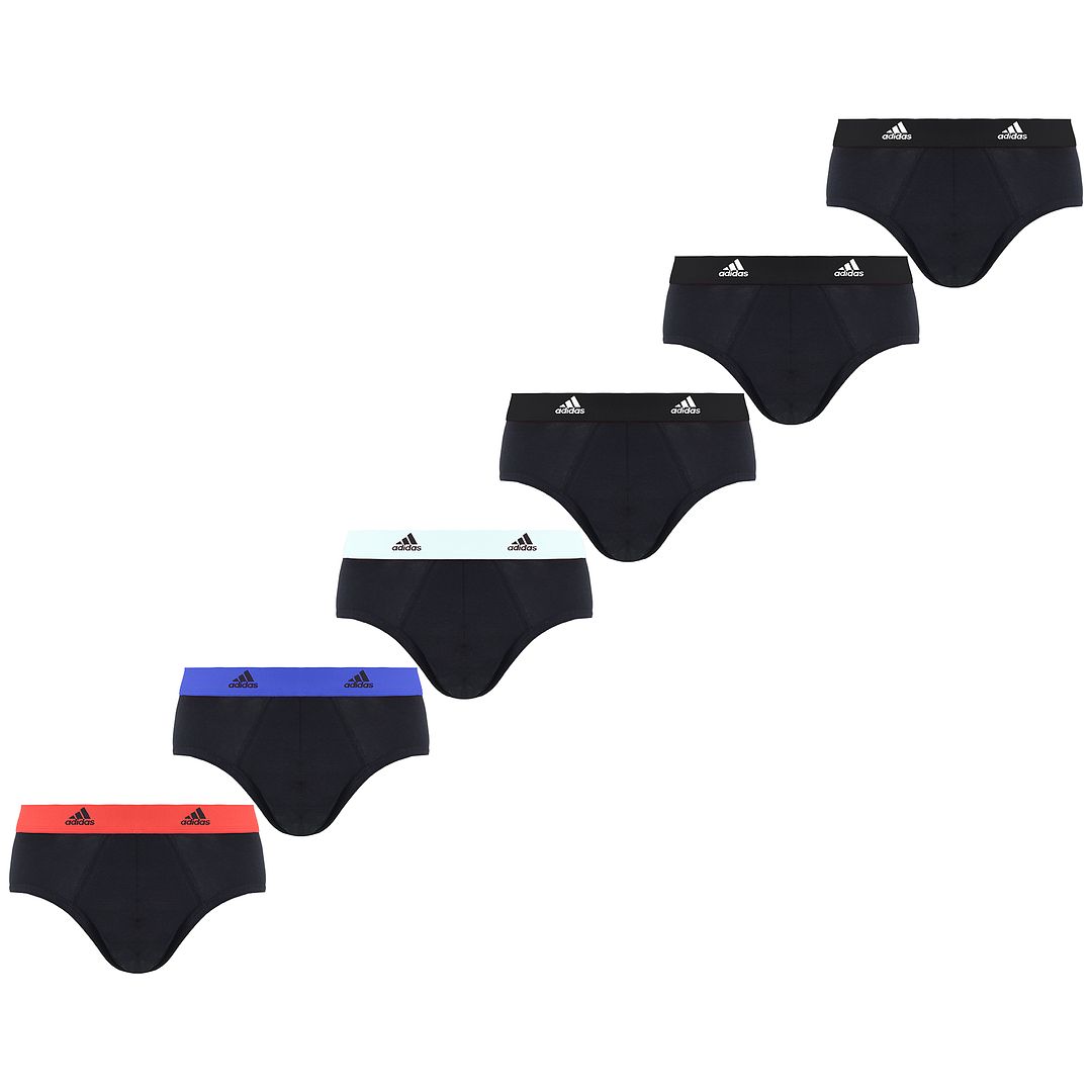 Thumbnail - Adidas 6-Pack Active Flex Cotton Herren Multicolored Unterwäsche