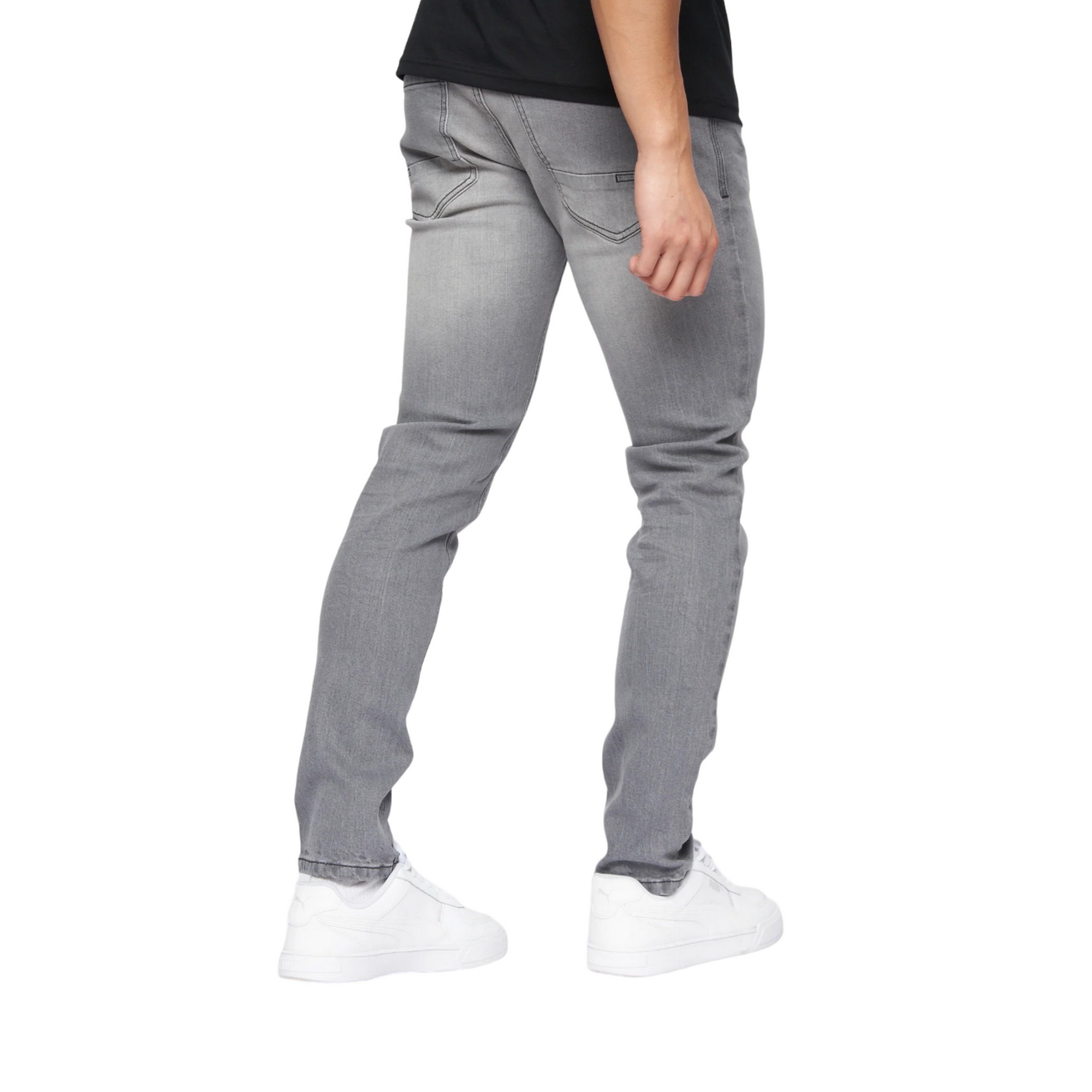Mens Buraca Slim Jeans (grå tvätt) 2
