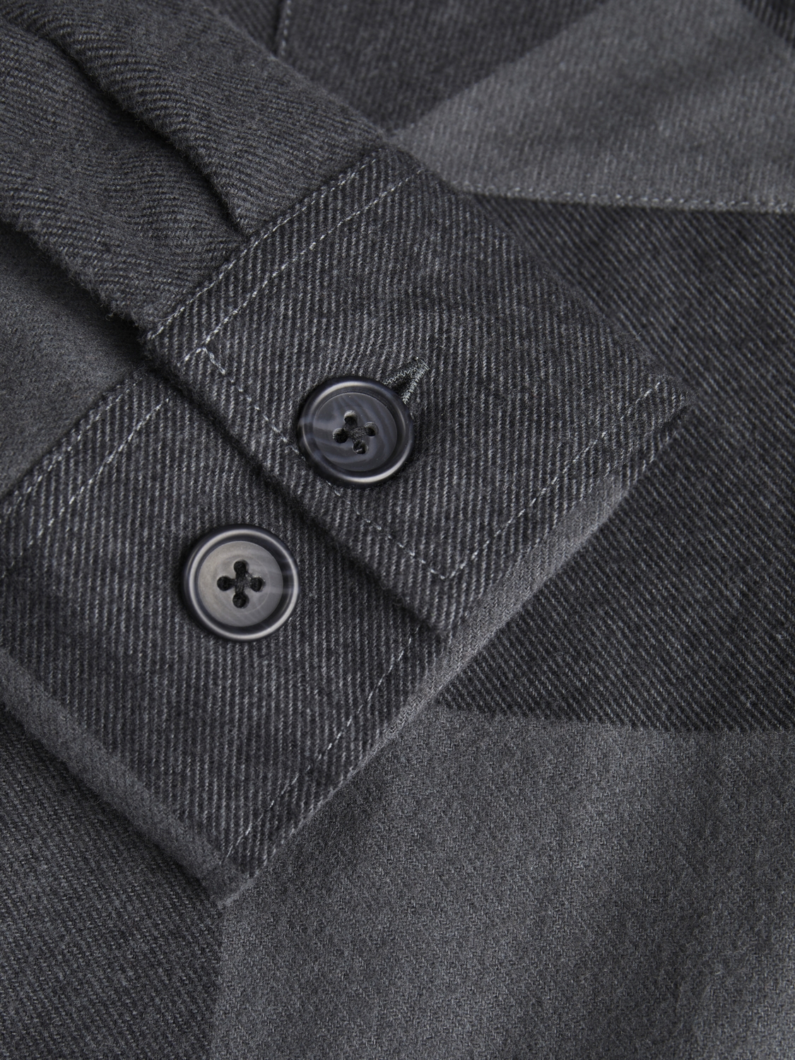 PRODUKT Dean Check Overshirt Gra overshirts herr – bild 2