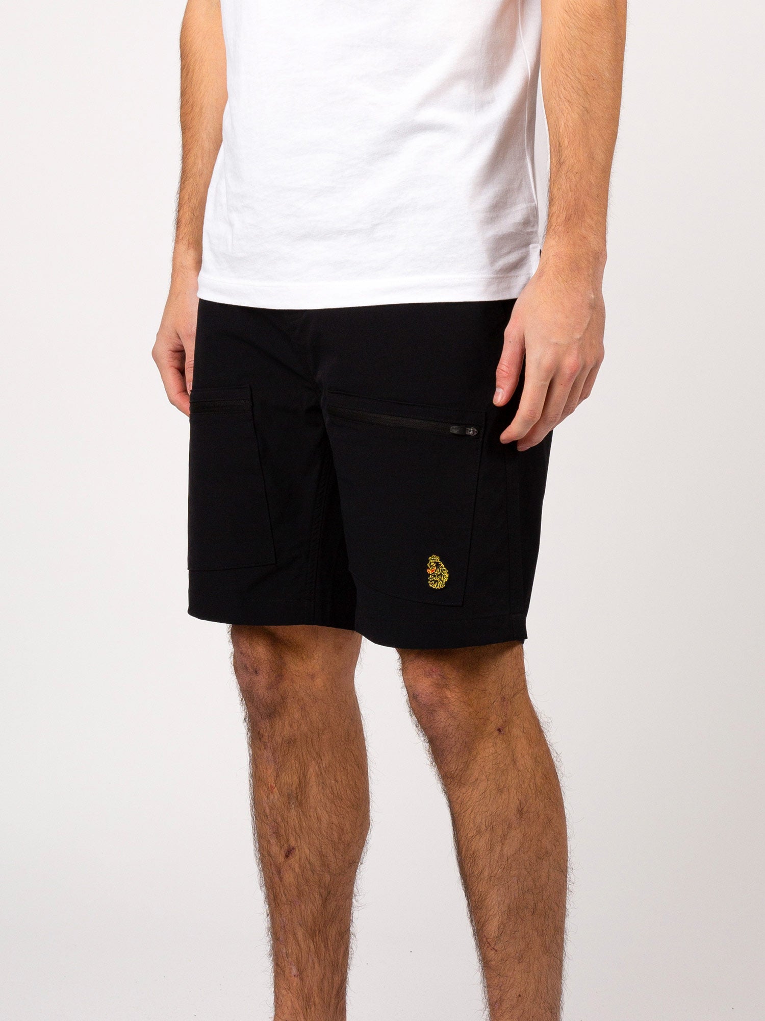 Luke 1977 Mens Acetate Nylon Outdoor Shorts in Black - Size Large