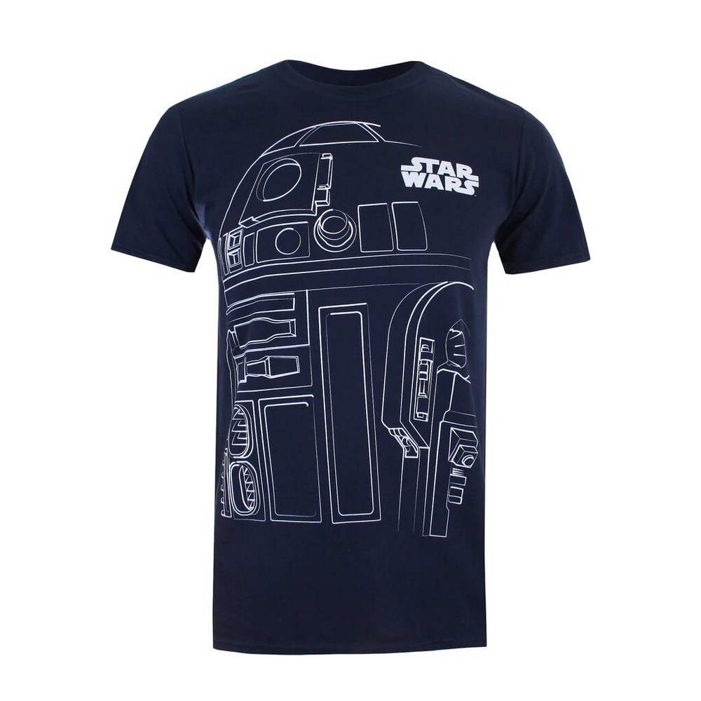 Thumbnail - Star Wars - T-shirt - Homme (Bleu marine / Blanc)