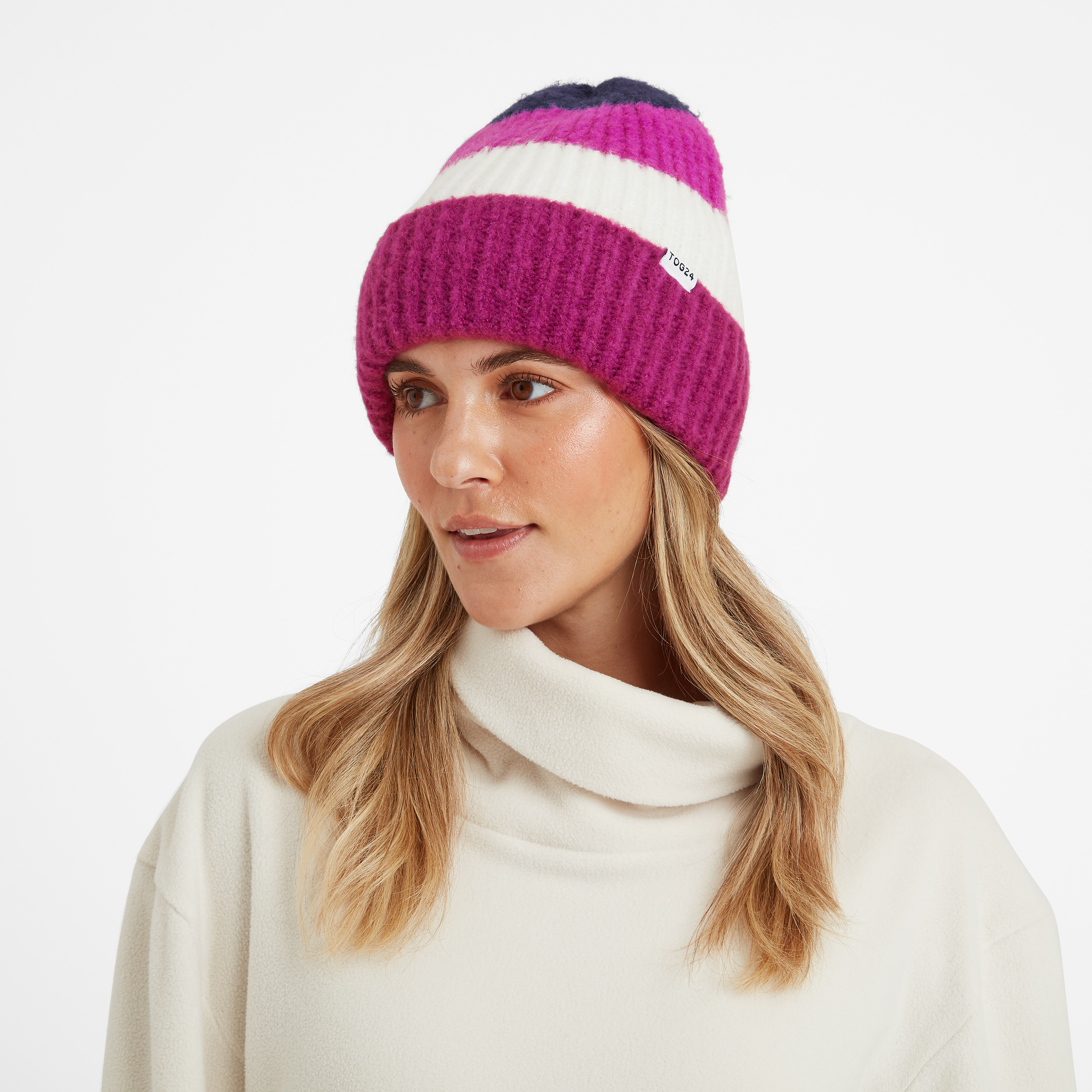 TOG24 Unisex Desmon Knit Hat Purple Berry - One Size
