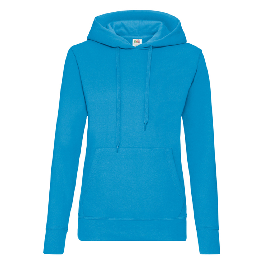 Fruit of the Loom - "Classic" Kapuzenpullover für Damen (Azure Blau)