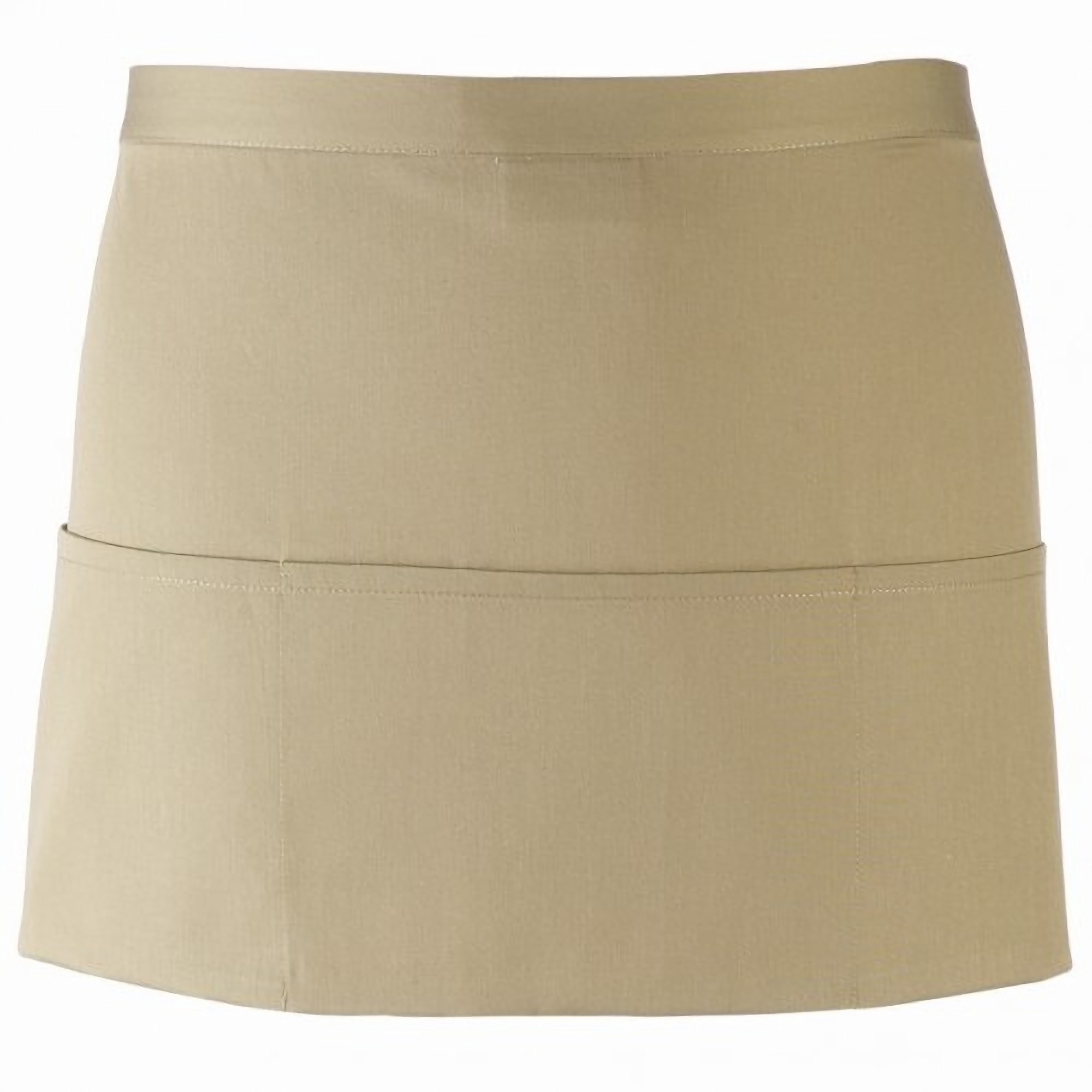 Thumbnail - Premier Ladies/Womens Colours 3 Pocket Schürze (2er-Pack) (Khaki)