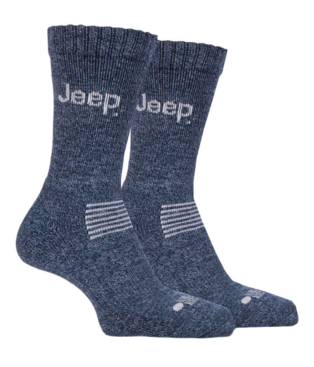 Thumbnail - Mens Wool Boot Socken | Jeep | Thick Thermal Work Socken Mens 6-11 Heavy Duty, Crew Cushioned Outdoor-Socken mit Arch Su...