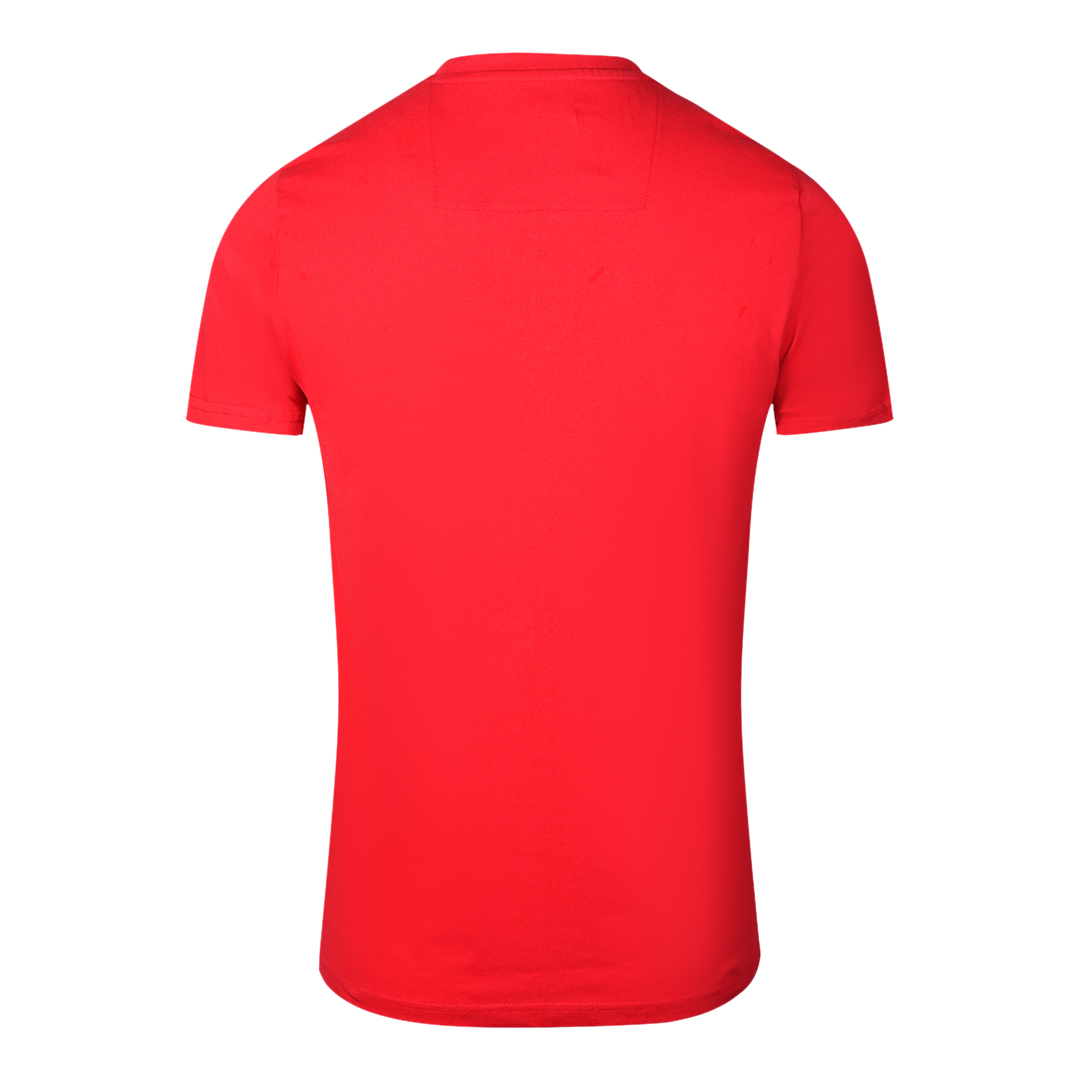 Cavalli Class Box Logo Röd T-shirt herr – bild 2