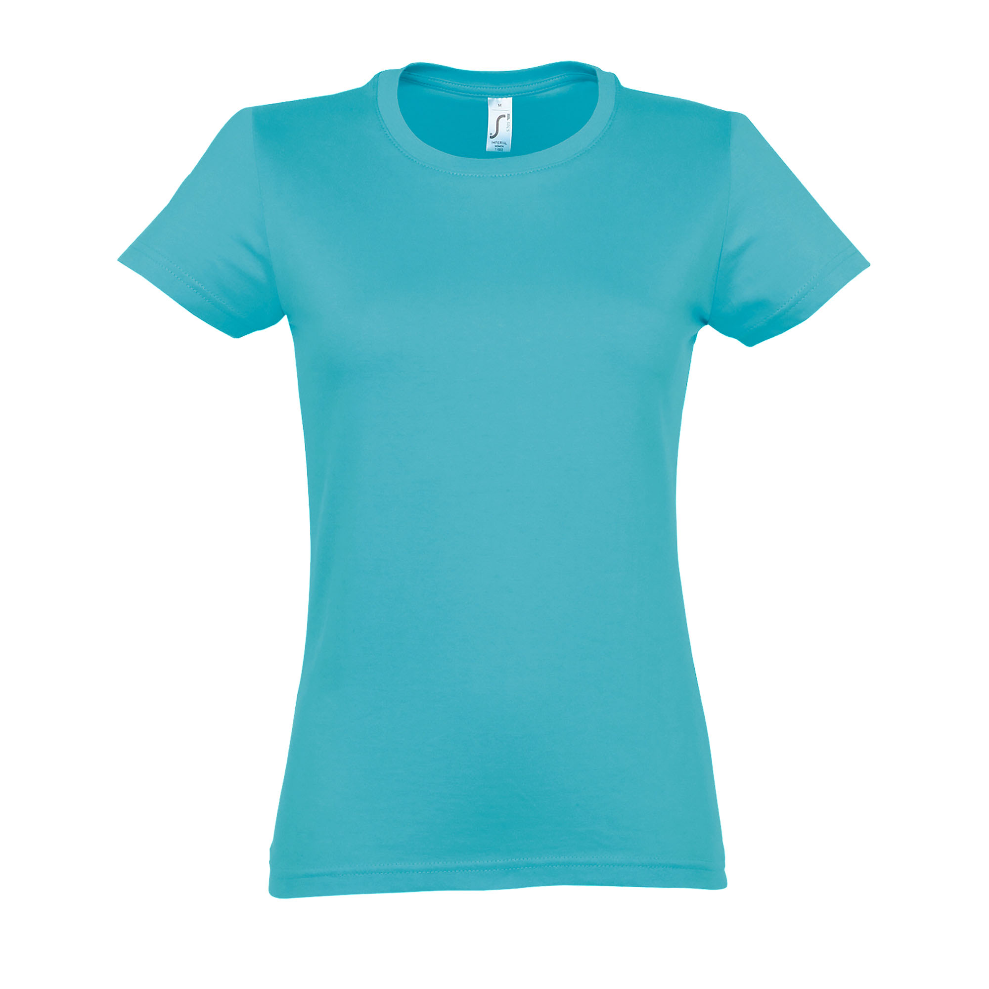 Thumbnail - SOLS Imperial Damen T-Shirt, Kurzarm, Rundhalsausschnitt (Atollblau)