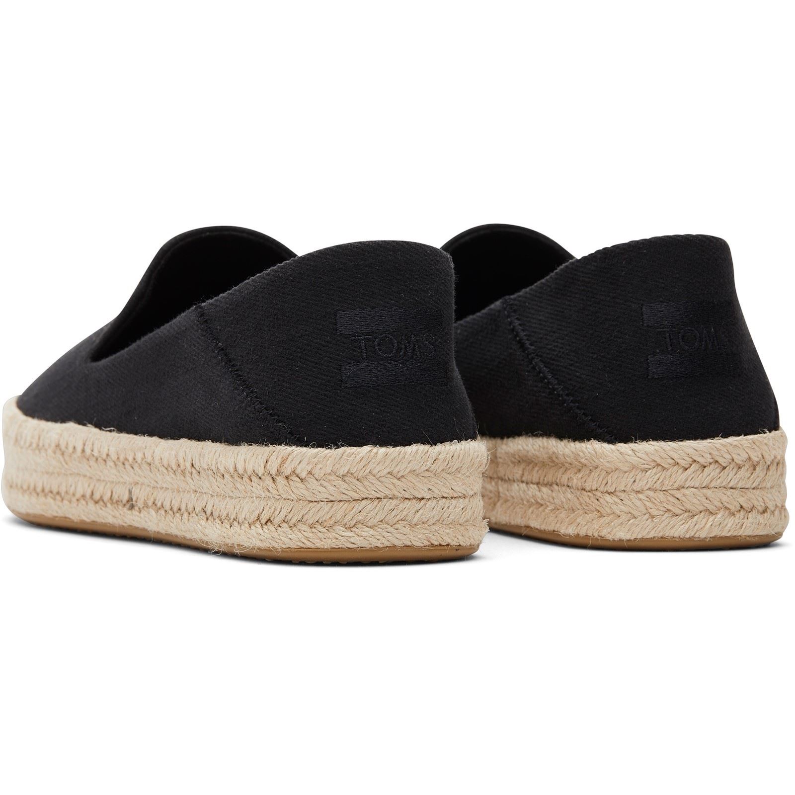 TOMS Carolina 100% Bomull Dam Svarta Espadrilles espadrillos – bild 2