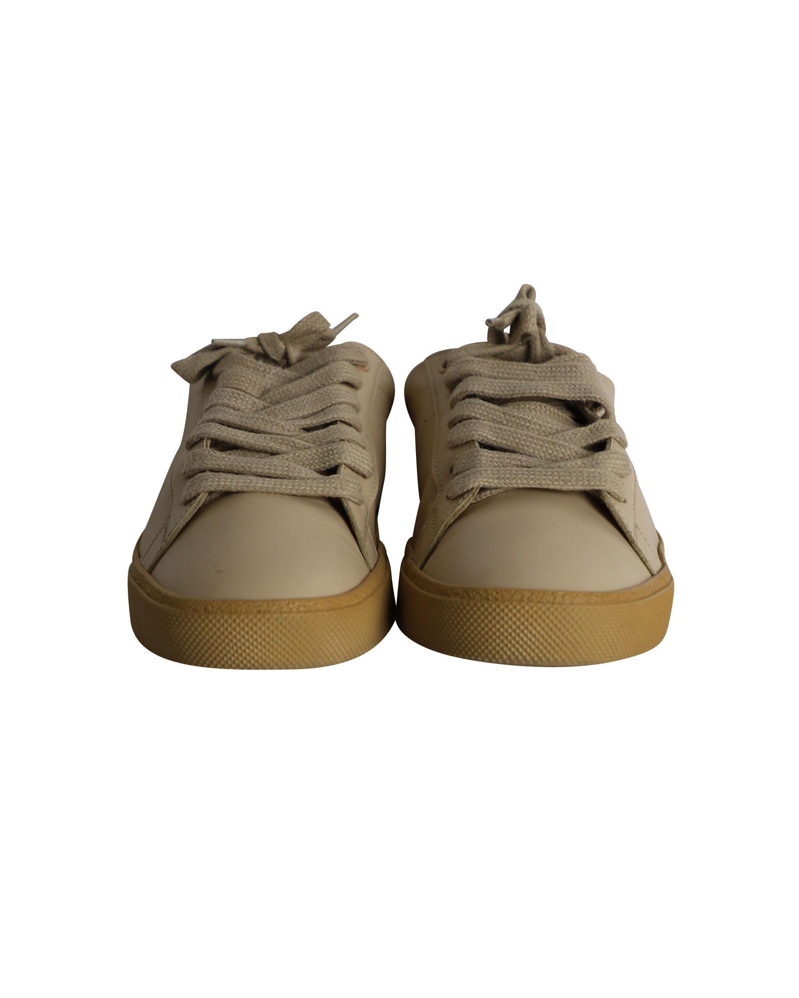 Saint Laurent Pre-owned Saint Laurent SL/06 Court Classic Lågtoppsneakers i beige kalvskinn dam – bild 2