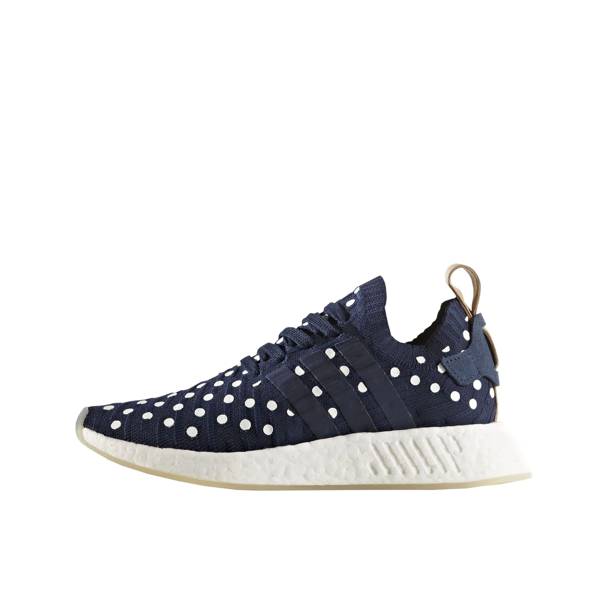 Adidas NMD_R2 Primeknit damskor i marinblå träningsskor – bild 2