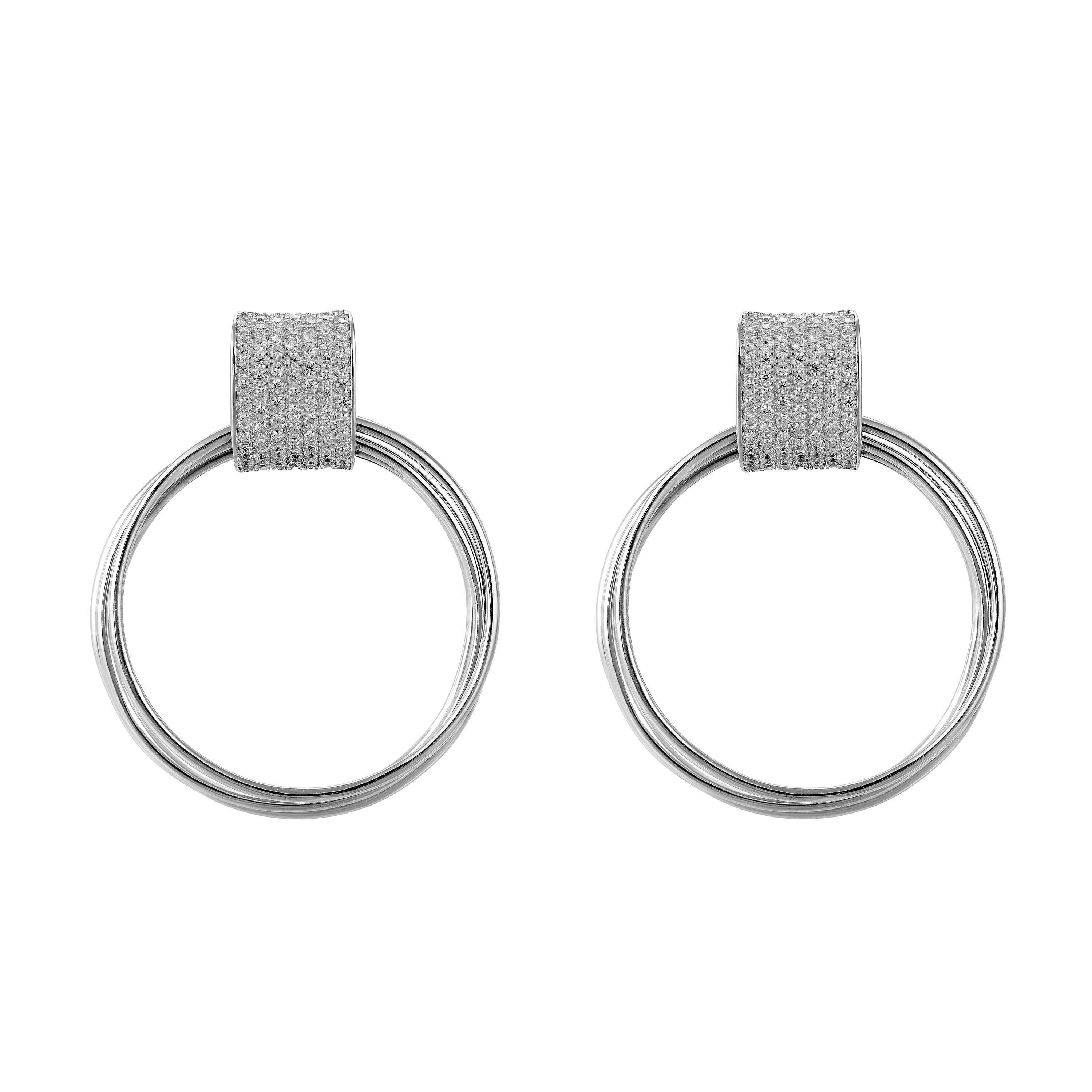 Orphelia 'Eleanor' Tropfenohrringe Aus 925er Sterlingsilber Für Damen - Silber Zo-7417