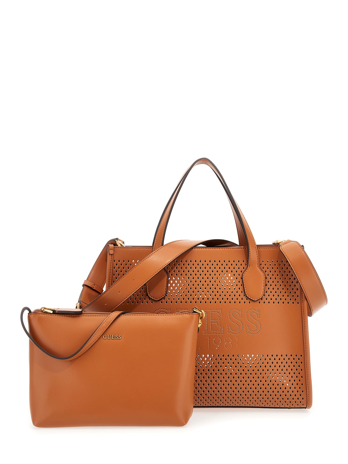 Guess Denk dat jeans bruine dameshandtas