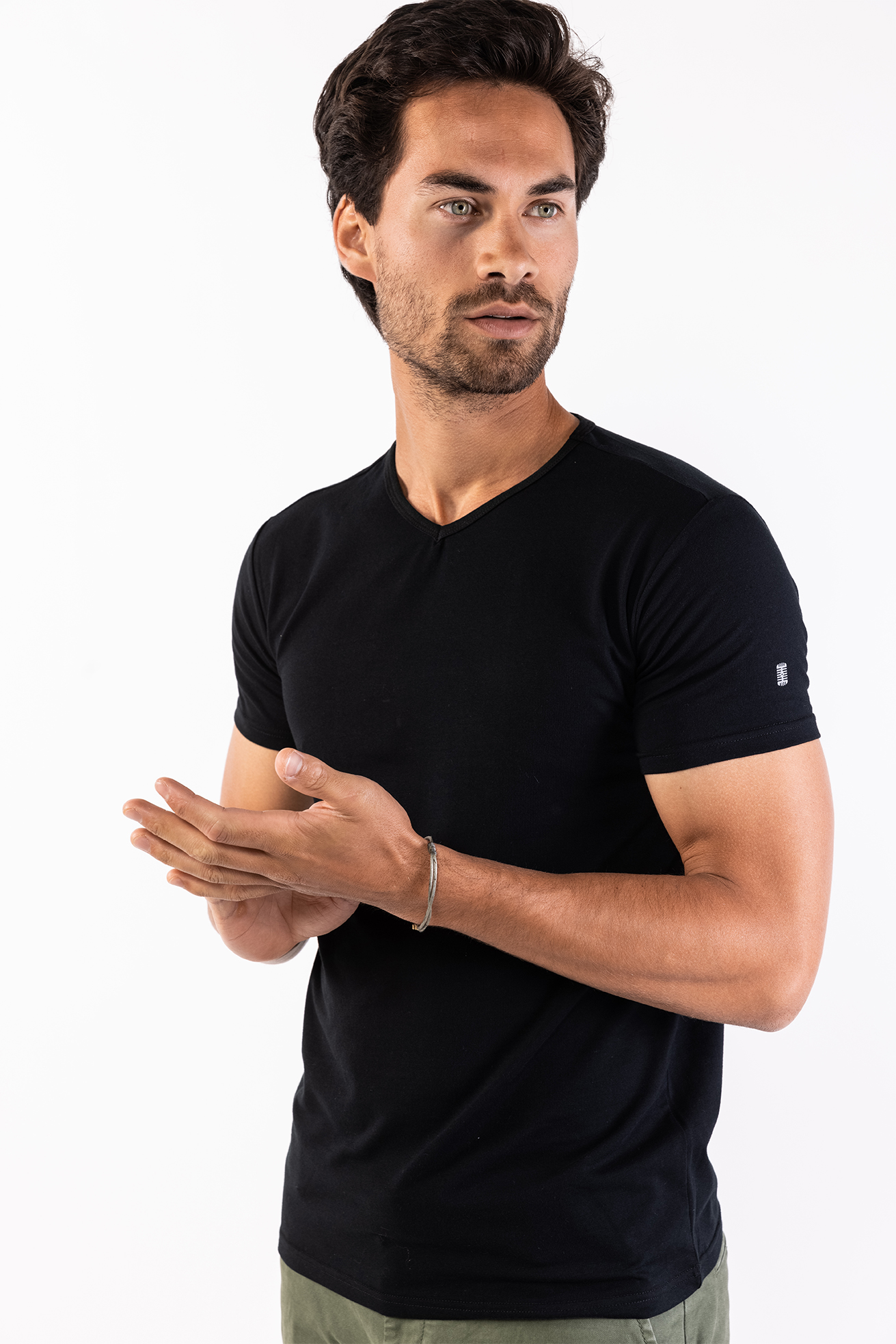 Presly & Sun T-shirt SS Steve V-ringad herr – bild 2