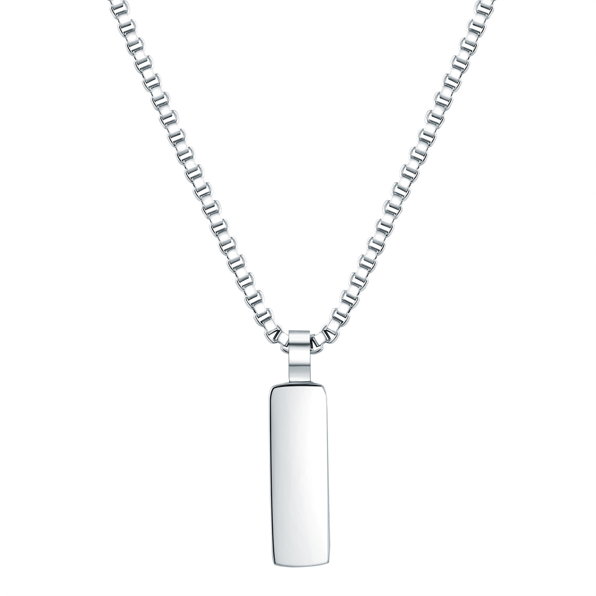 True Rebels Mens Male Stainless Steel Necklace - Silver - One Size